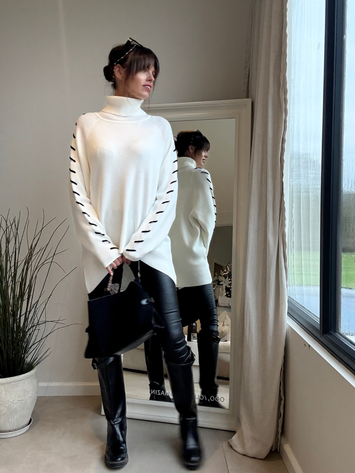 Saddle Stitch Hope Jumper / Cream