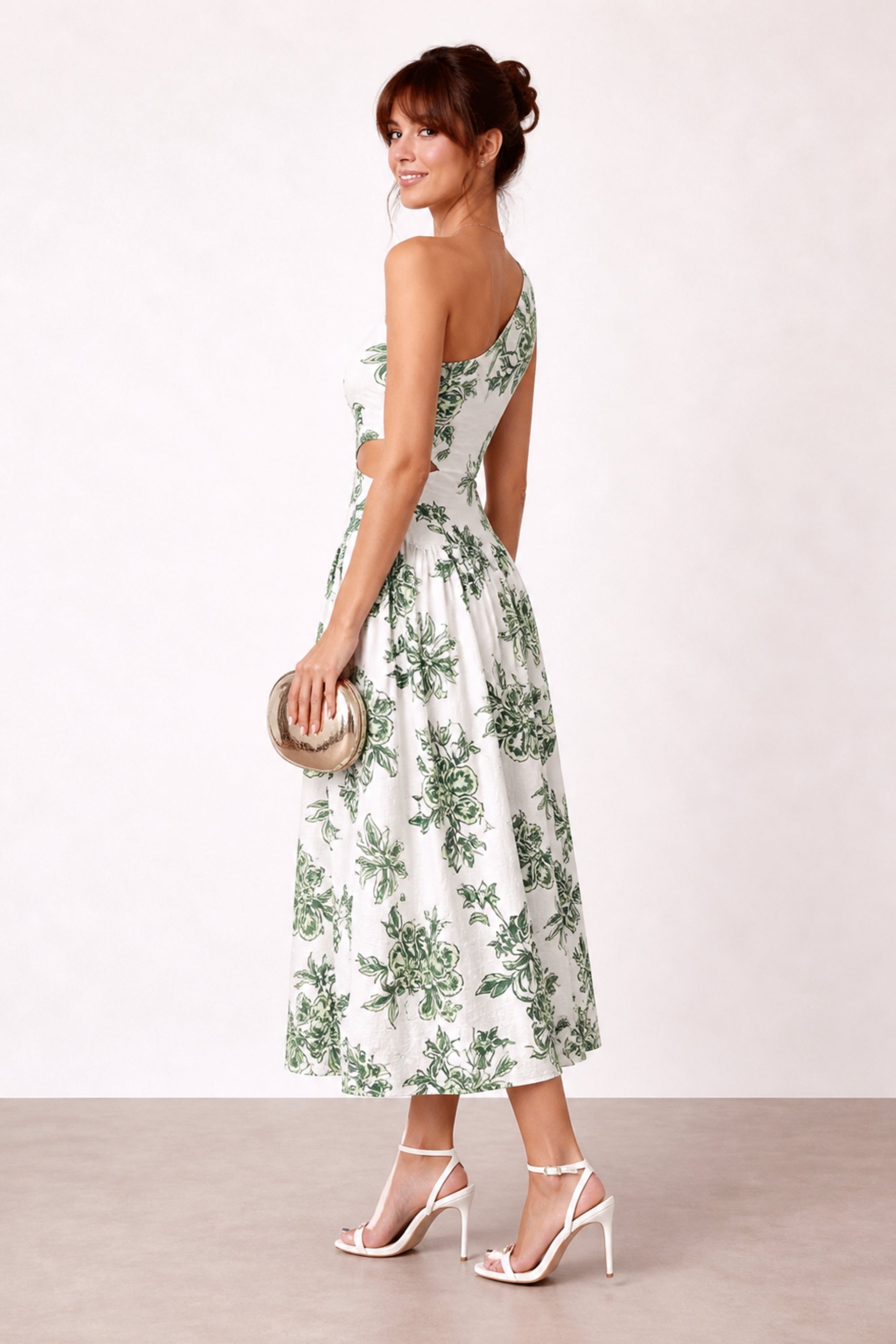 Jasmine Green Print Dress