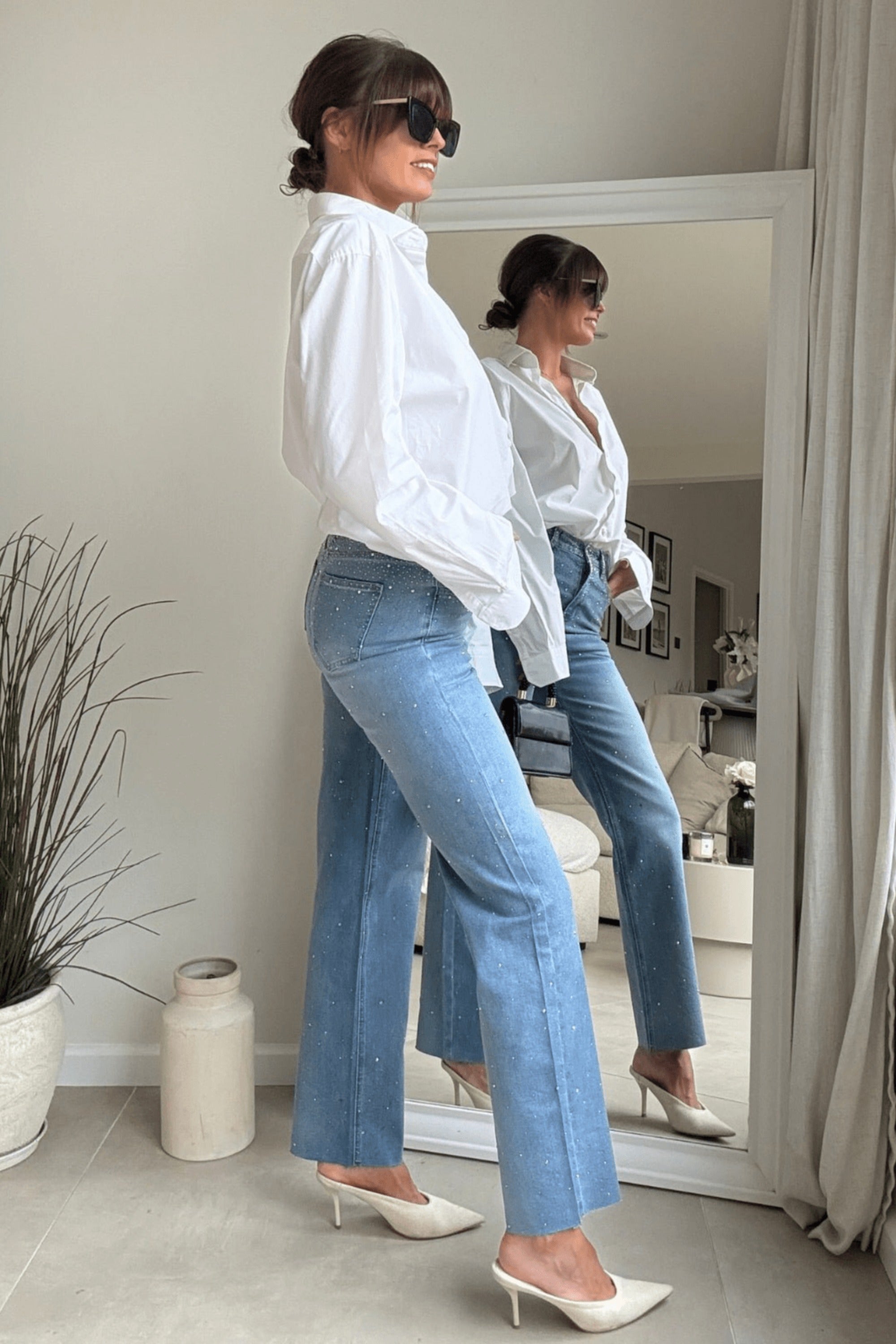 Embellished Hotfix Jean - Style Cheat