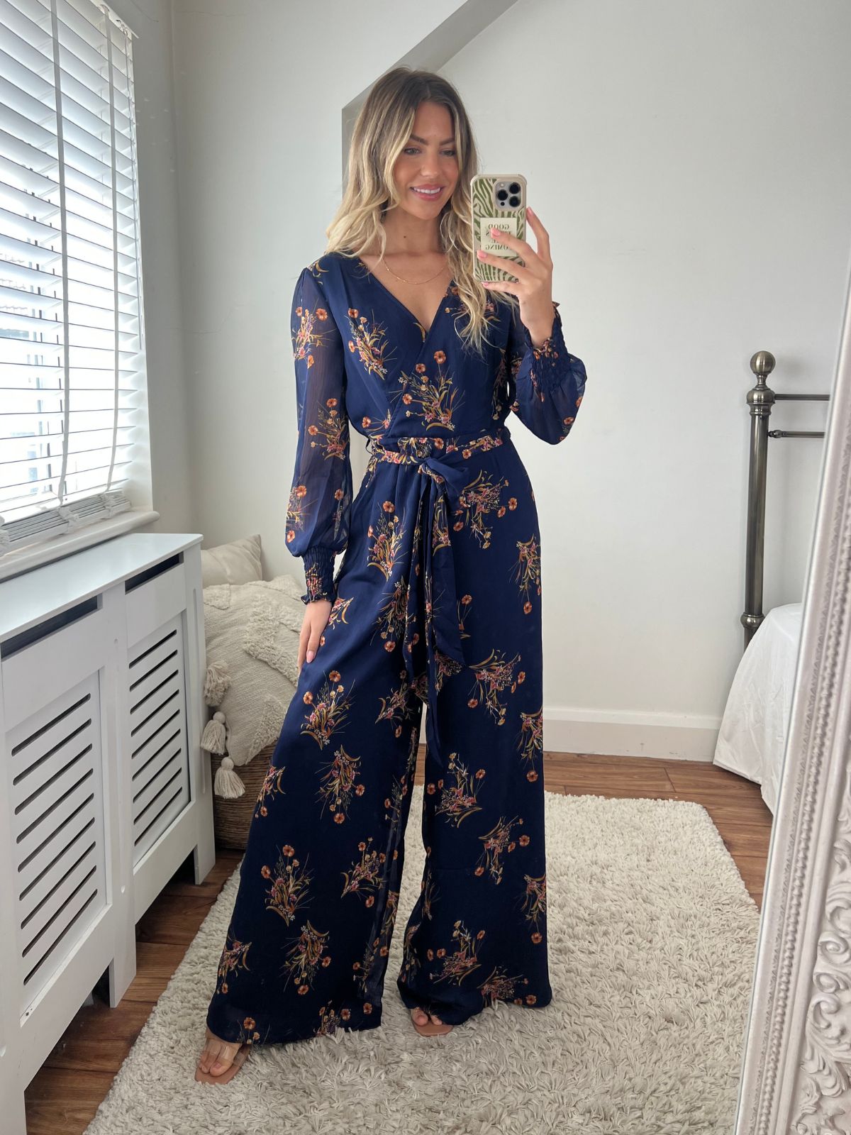Carly Jumpsuit / Navy Floral