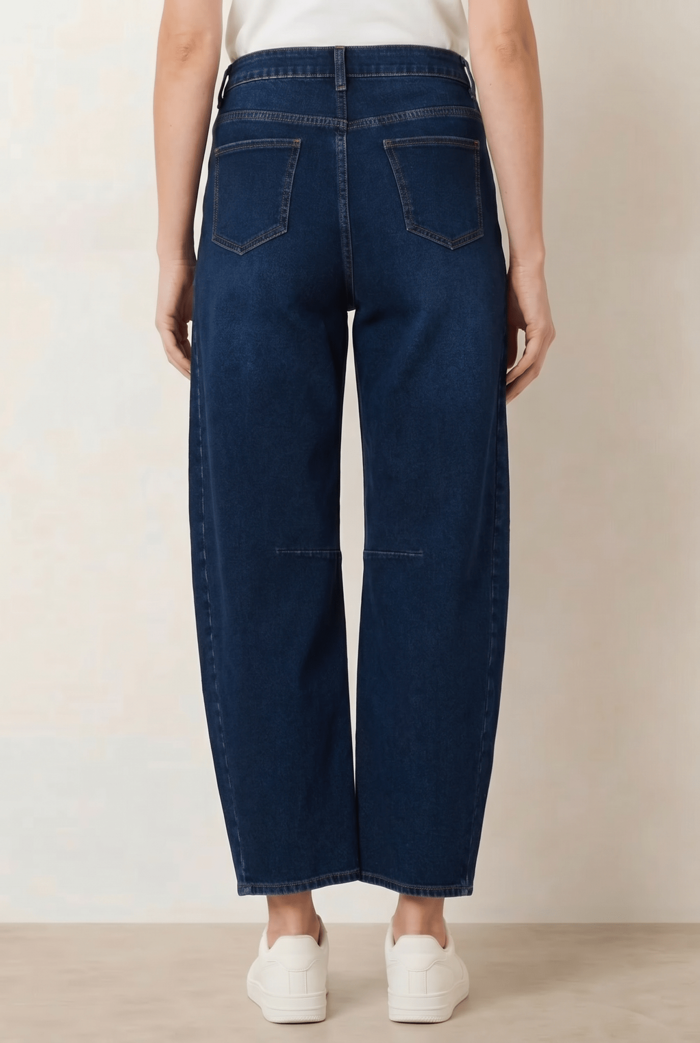 Blue Mid Ankle Denim Jean - Style Cheat