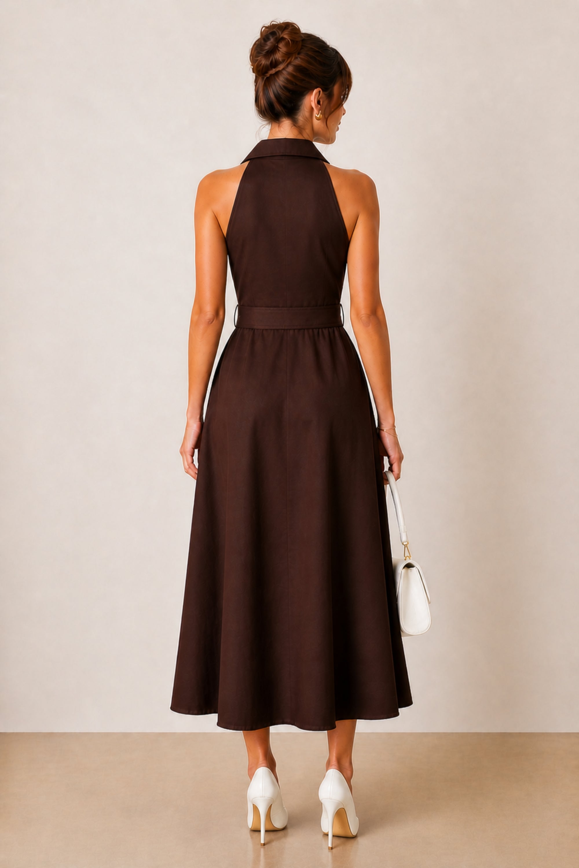 Cotton Racer Shirt Dress