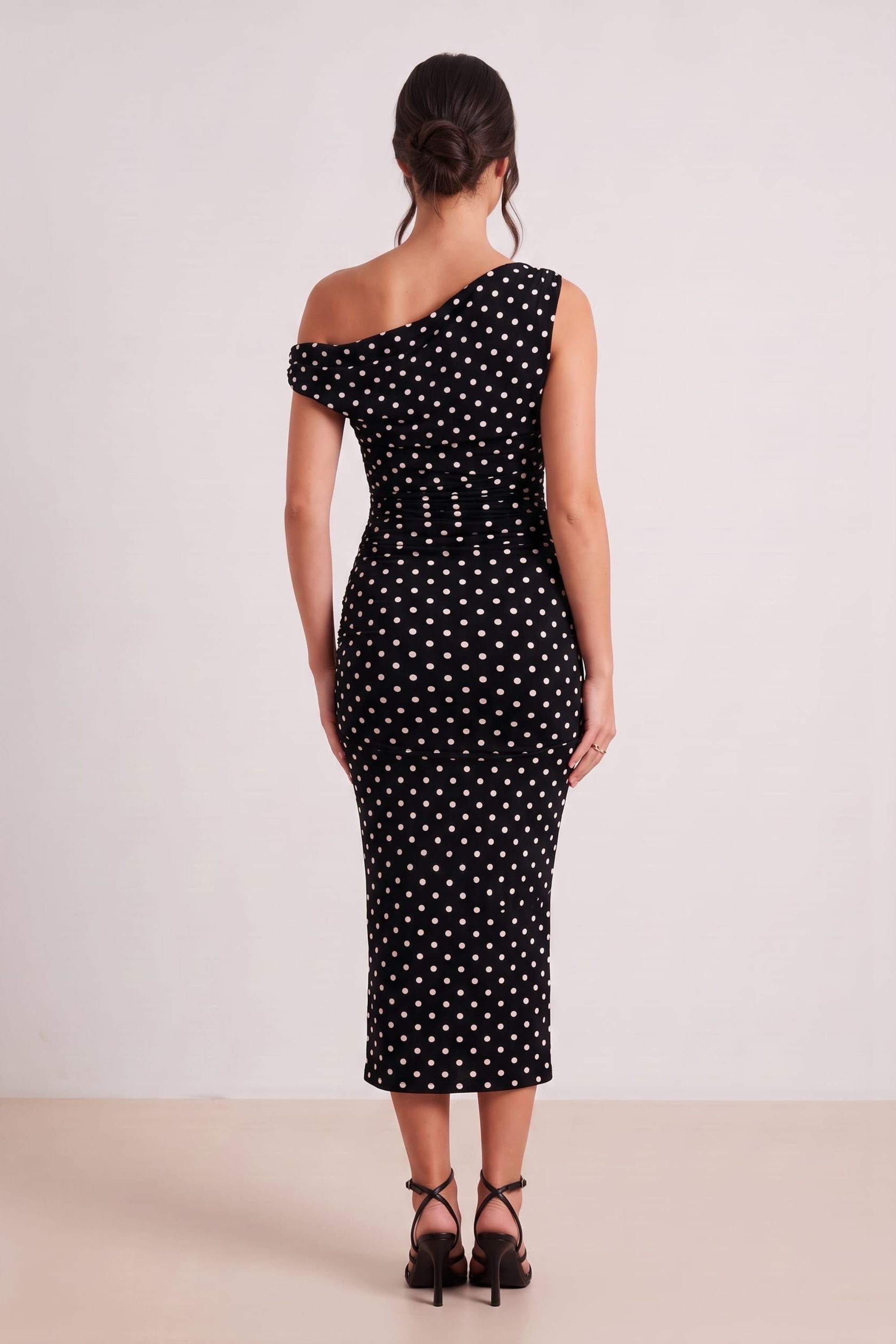 Assymetric Spot Dress