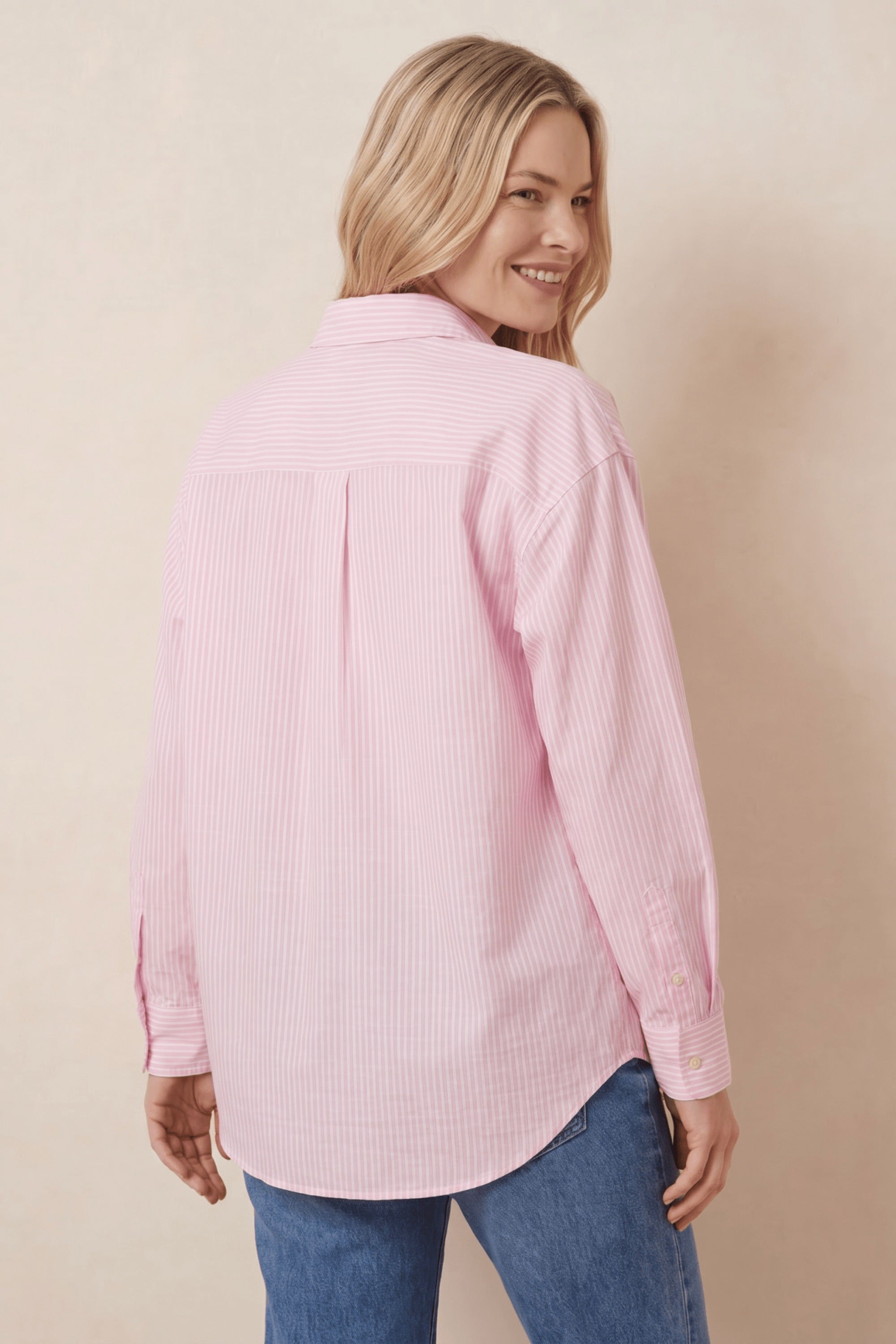 Pink Pinstripe Shirt - Style Cheat