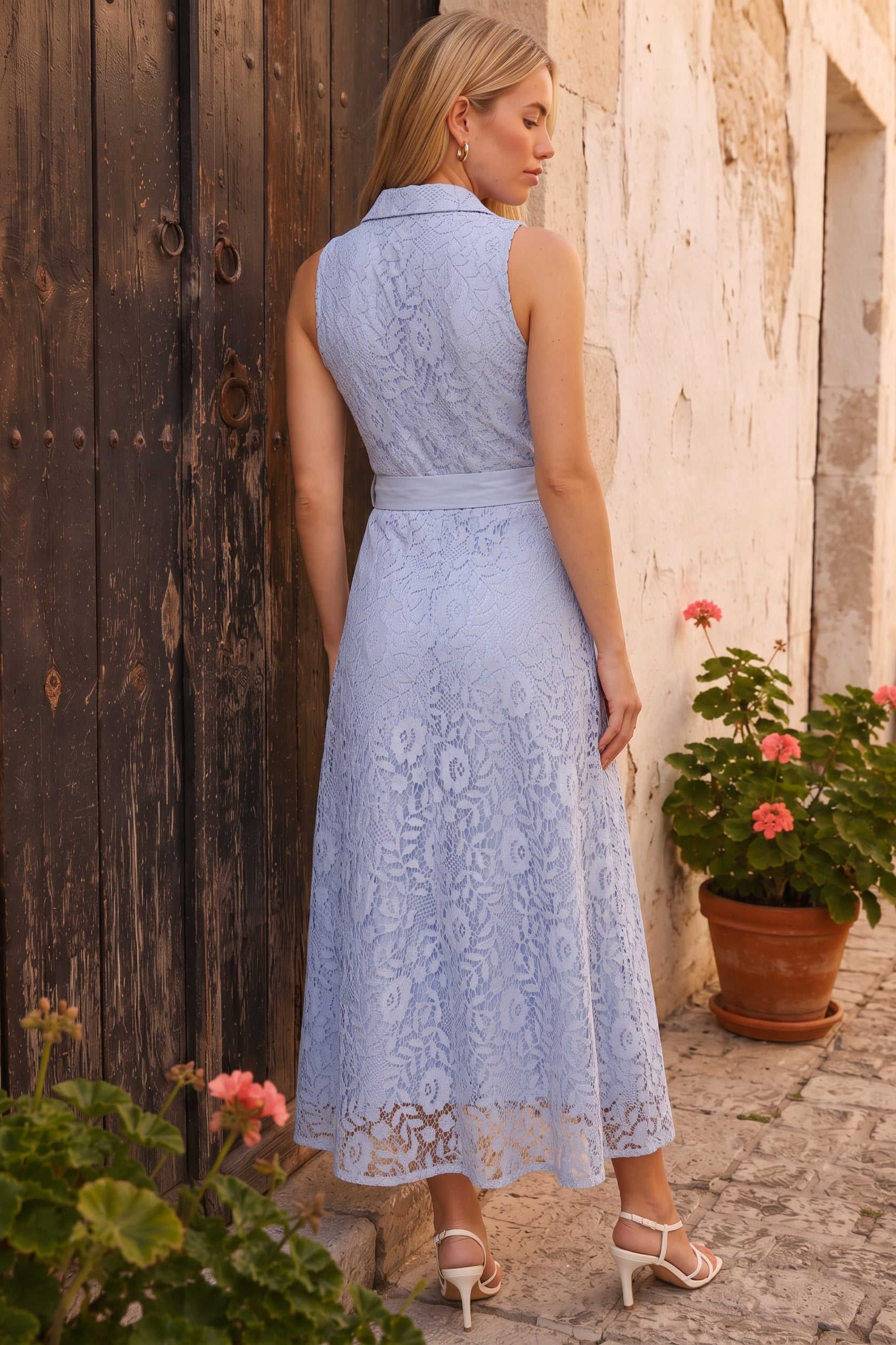 Lace Shirt Dress
