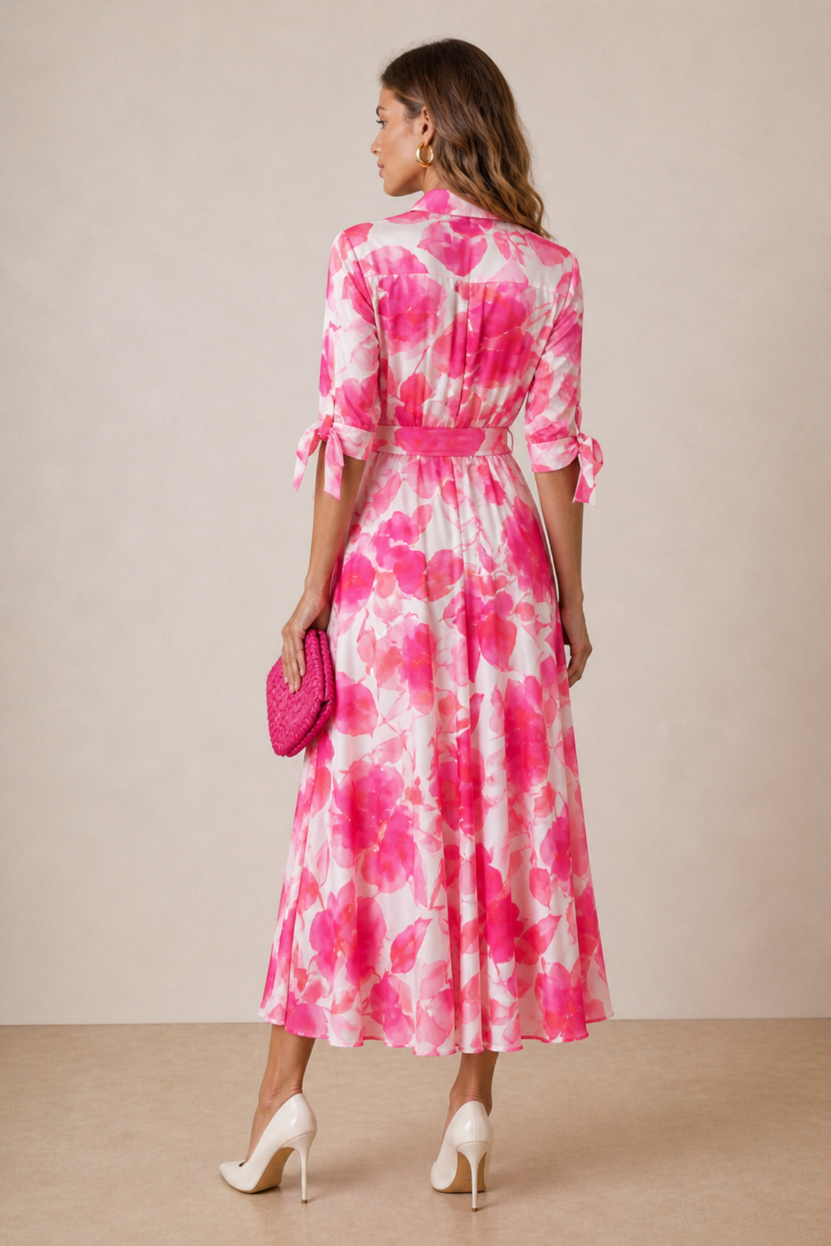 Daphne Pink Flower Dress