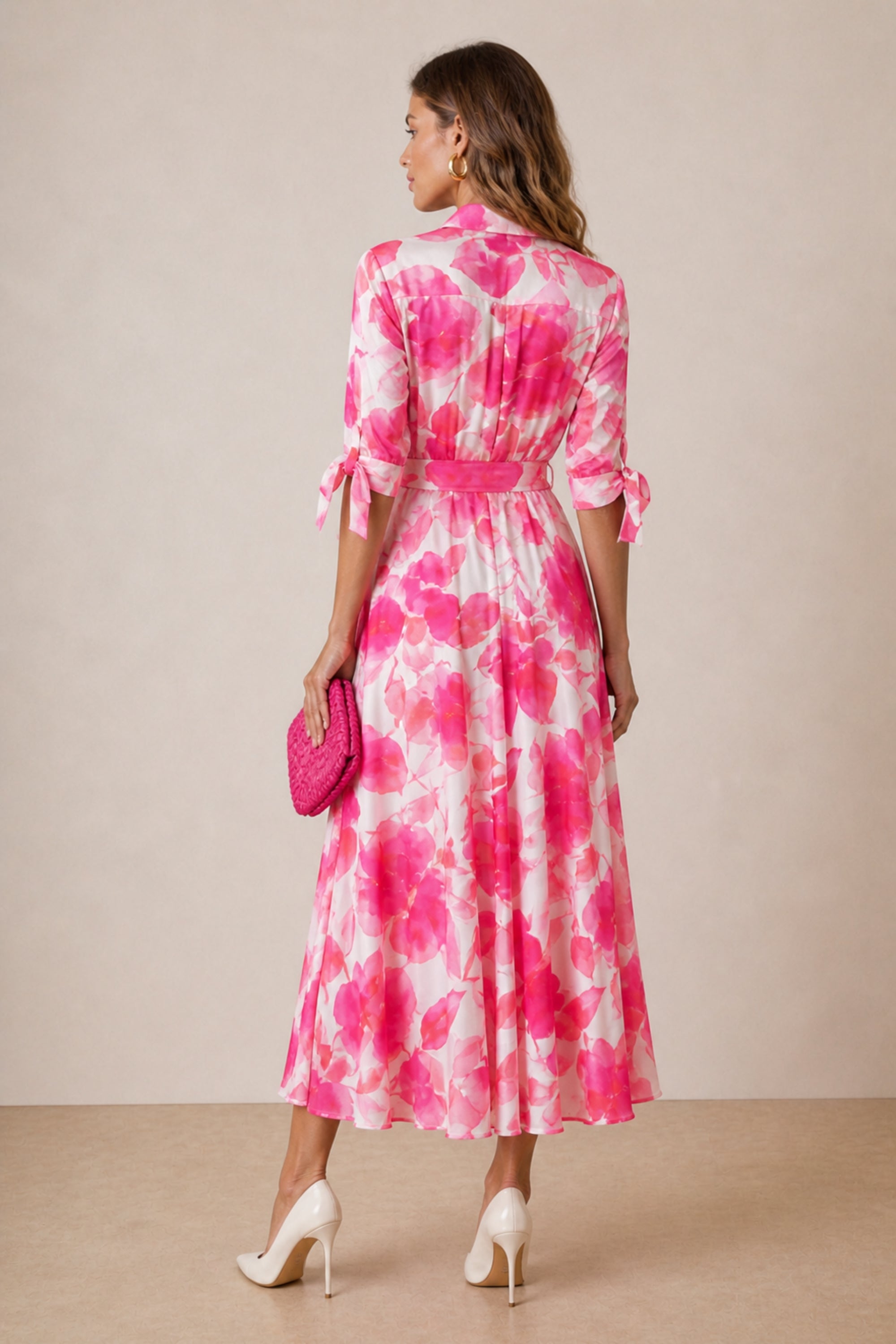 Daphne Pink Flower Dress