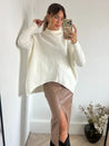 Cream High Neck Knitted Jumper | Hope Knitted Jumper / Ivory