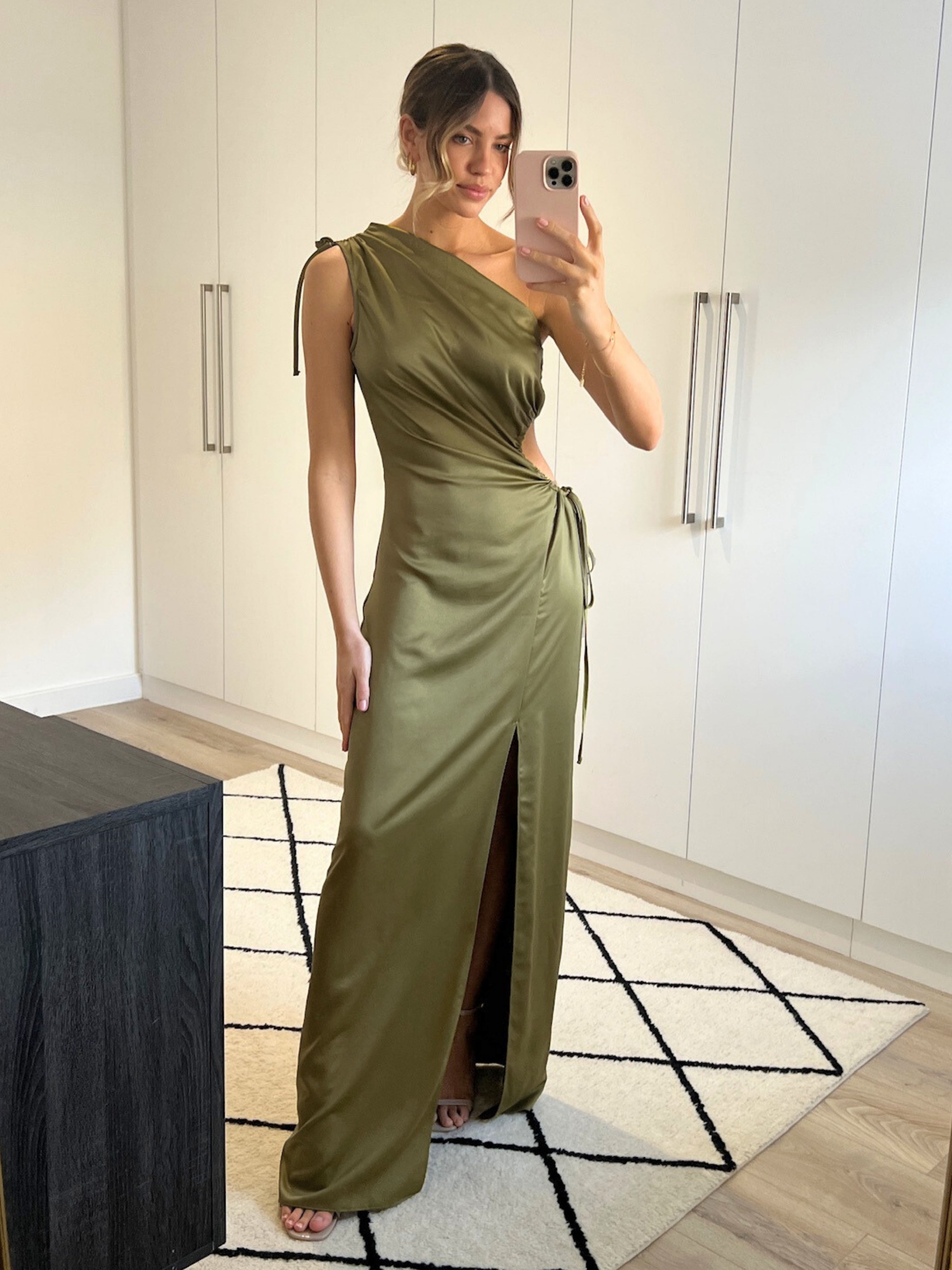 Jovie Cut Out Maxi Dress in Green