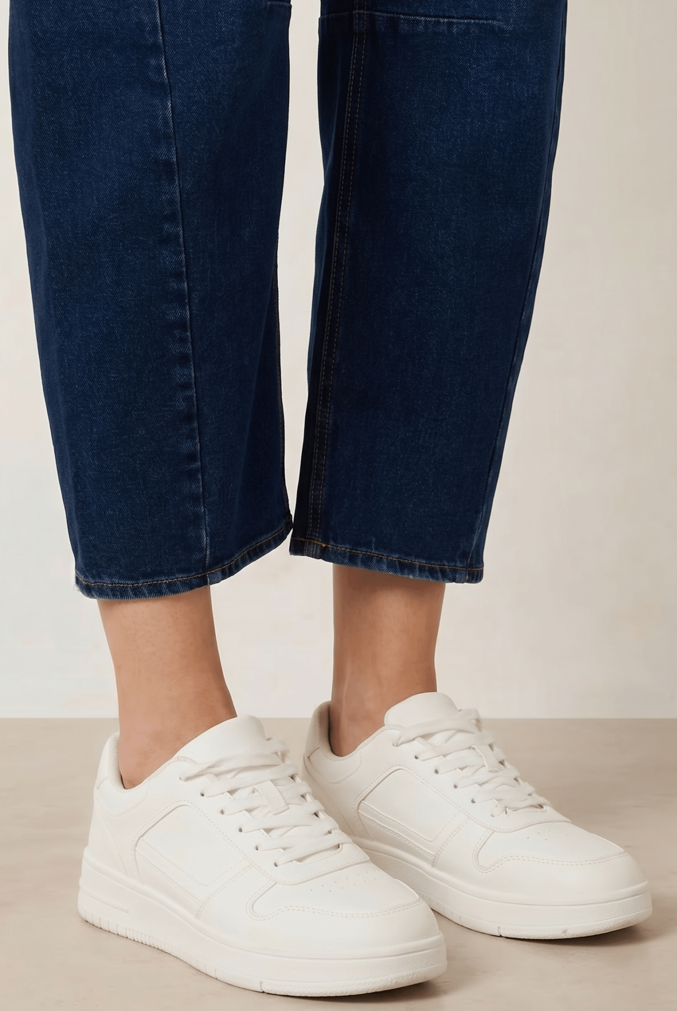 Blue Mid Ankle Denim Jean - Style Cheat