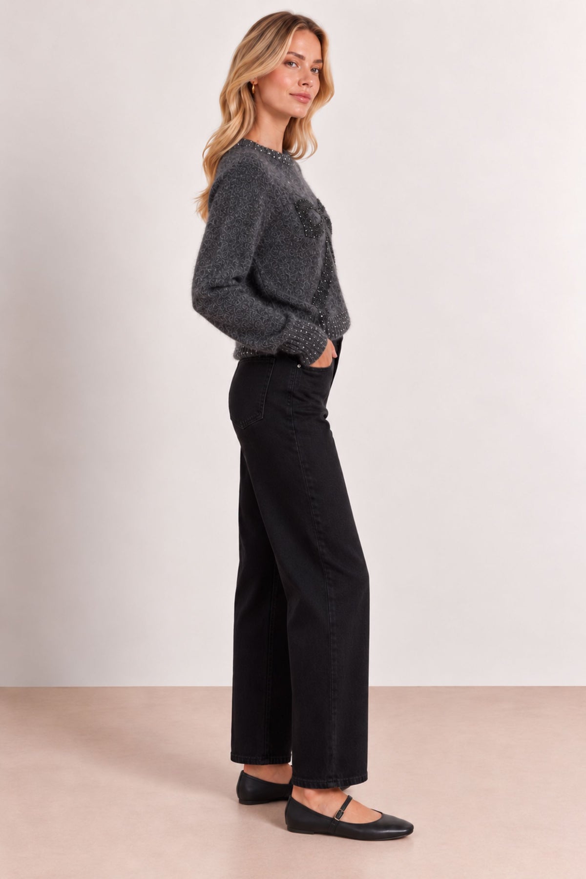 Bow Sparkle Knit