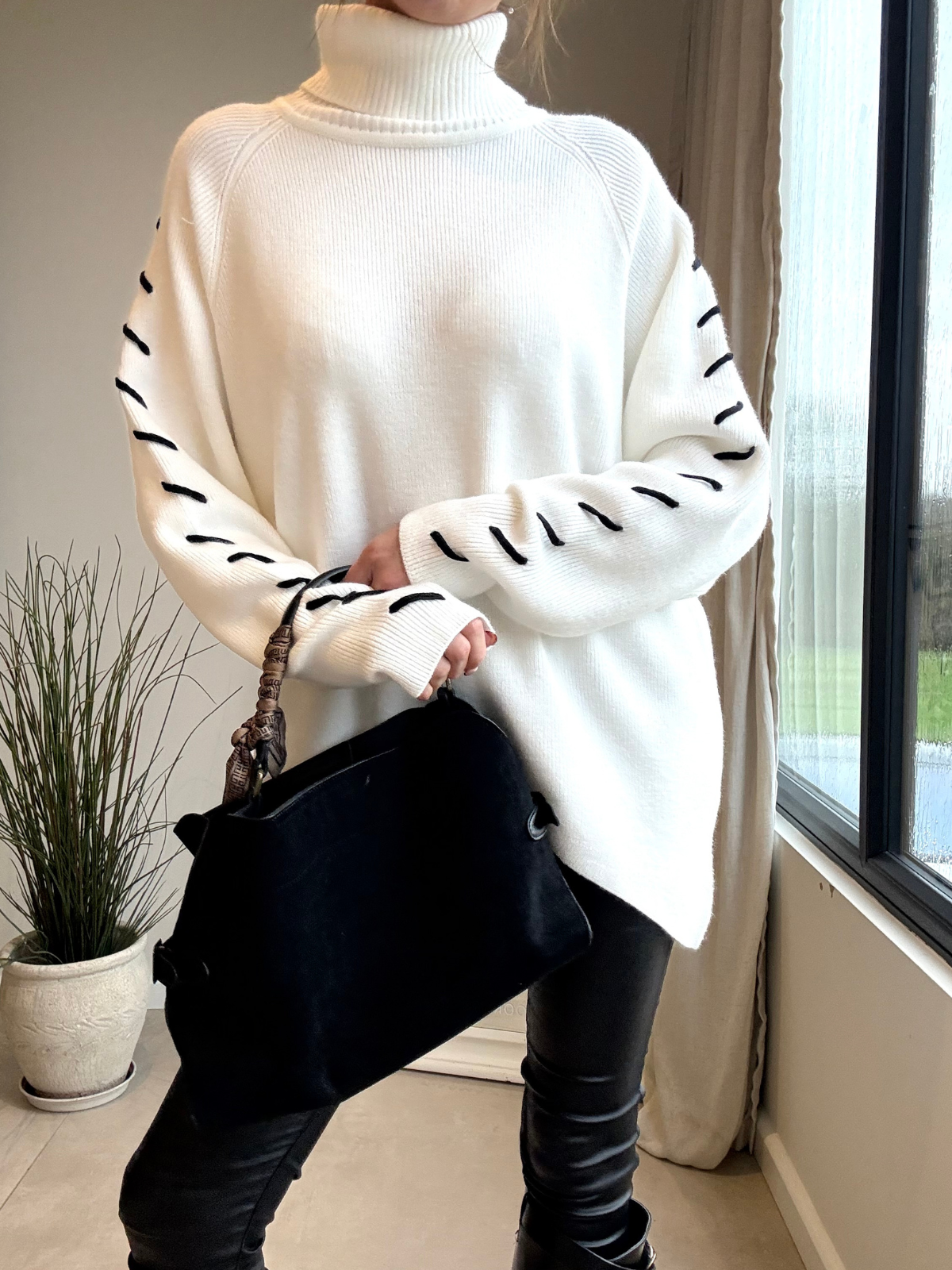 Saddle Stitch Hope Jumper / Cream