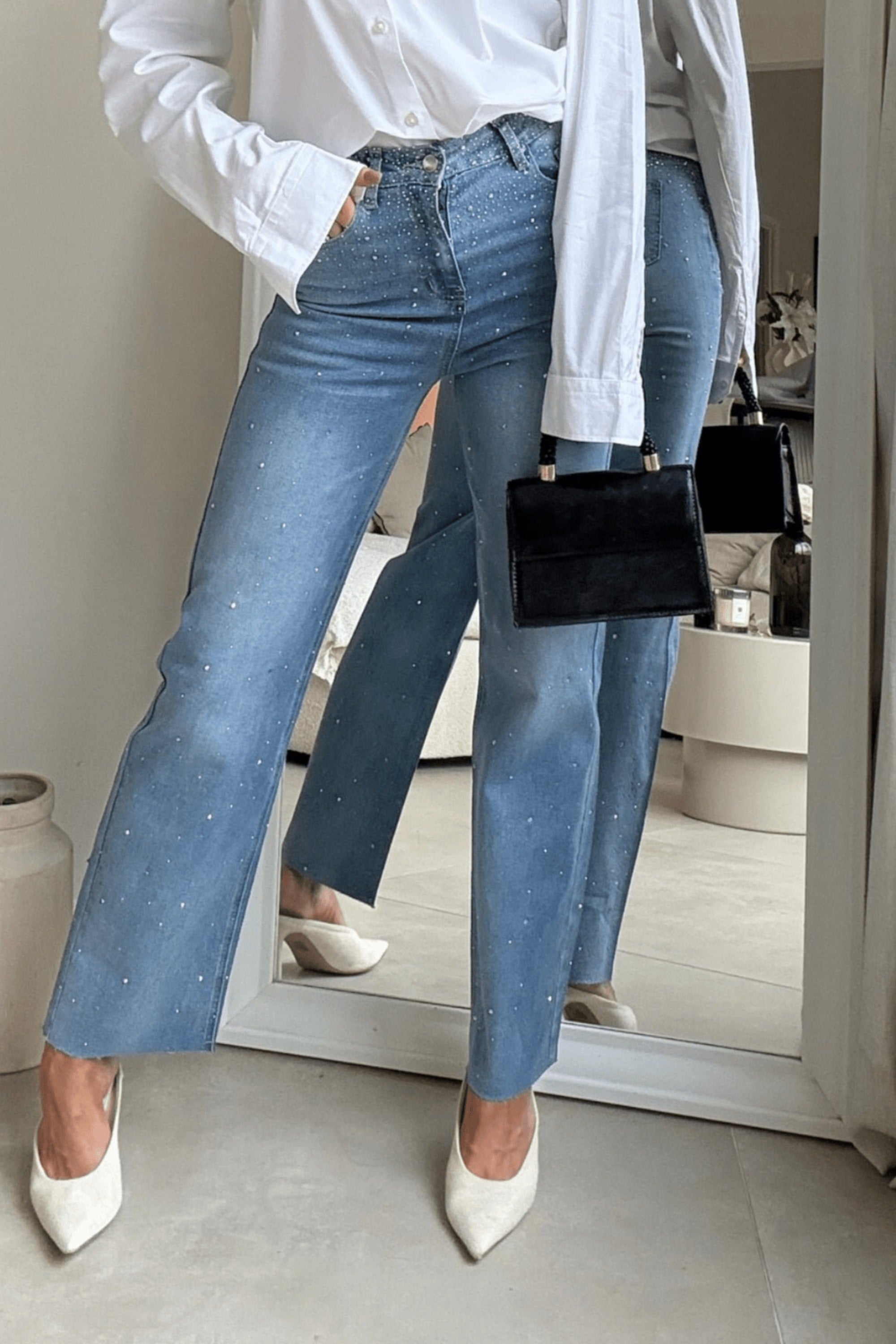 Embellished Hotfix Jean - Style Cheat