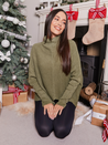 Khaki High Neck Jumper | Hope Knitted High Neck Jumper / Khaki