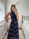 Navy Floral Maxi Dress