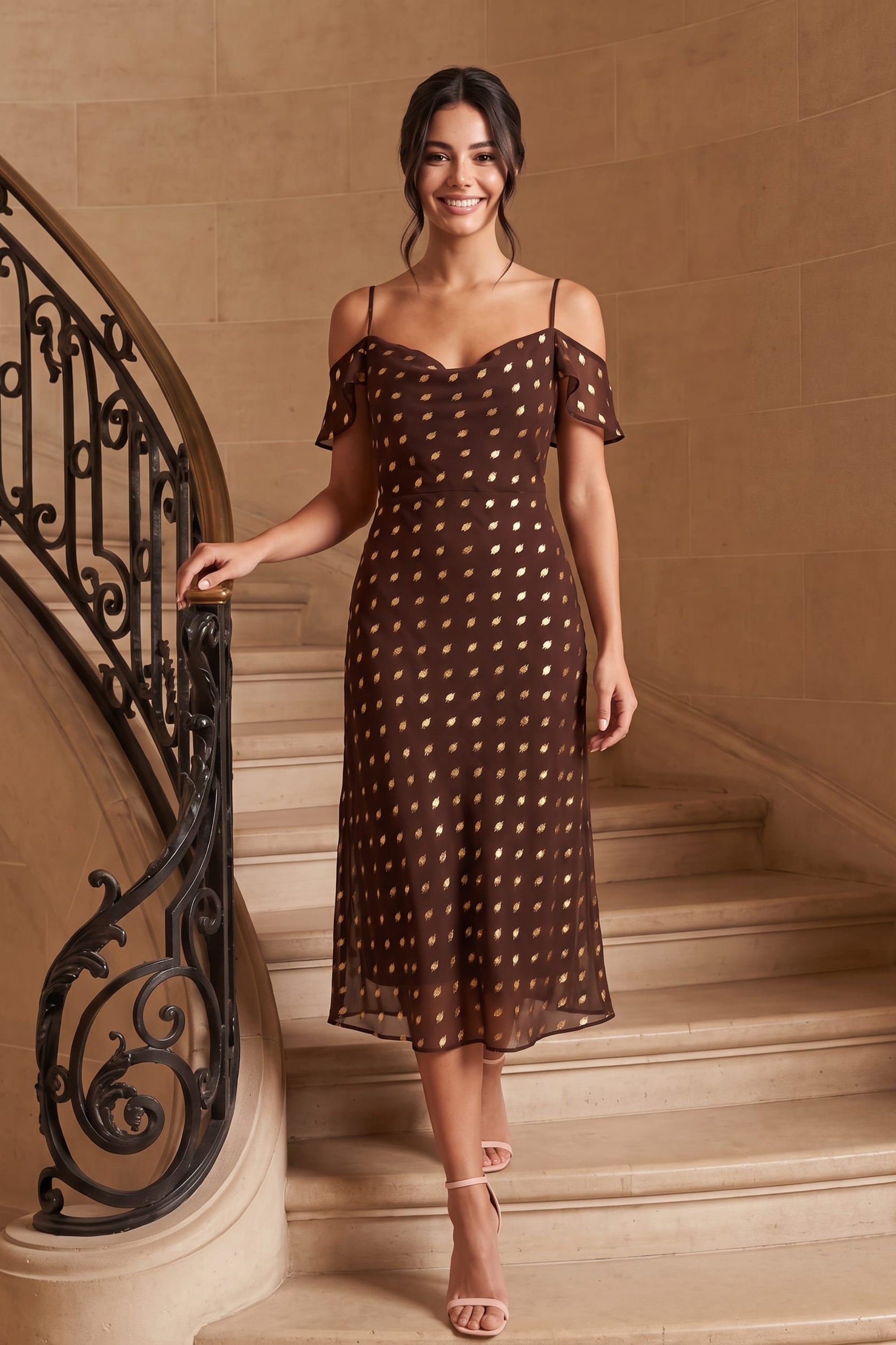 Chocolate Brylee Dress