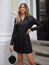 Black Sequin Blazer Dress | Rachel Black Sequin Blazer Dress