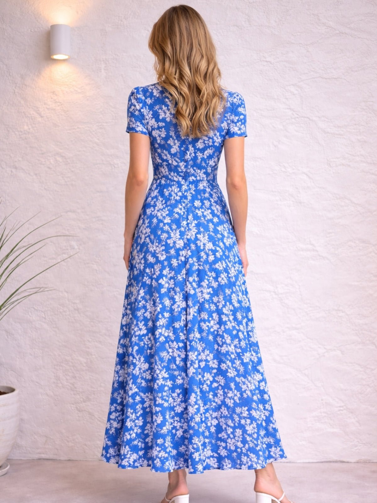 Button Floral Dress - Style Cheat