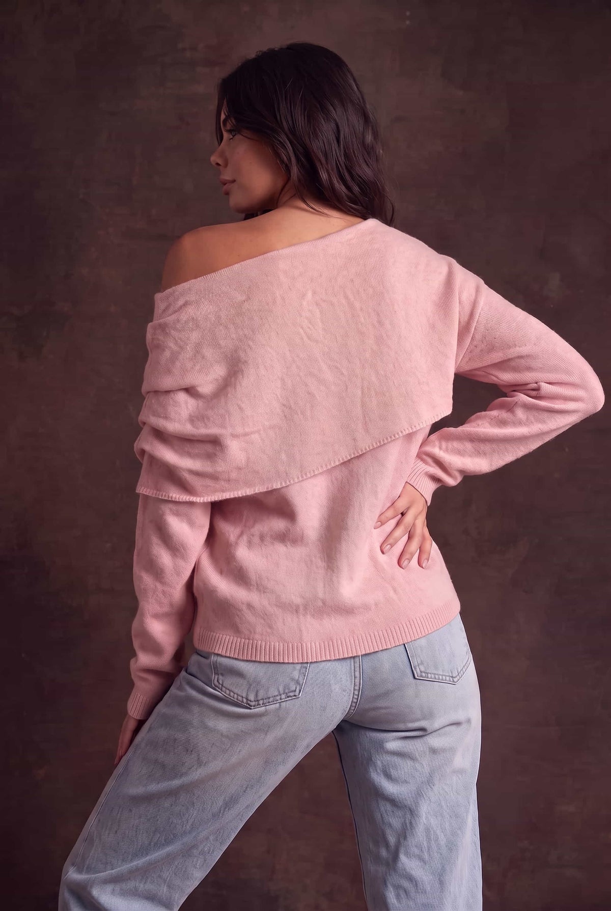 Bardot Knit Jumper in pink