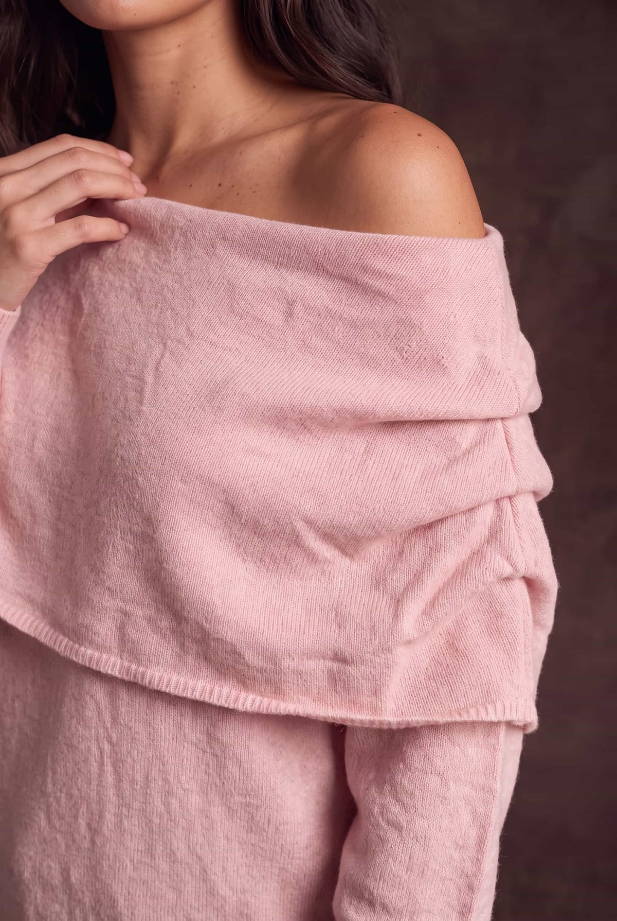 Bardot Knit Jumper in pink