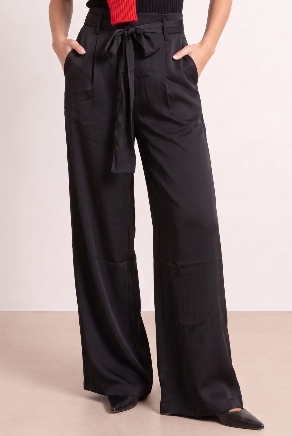 Black Tie Front Trouser