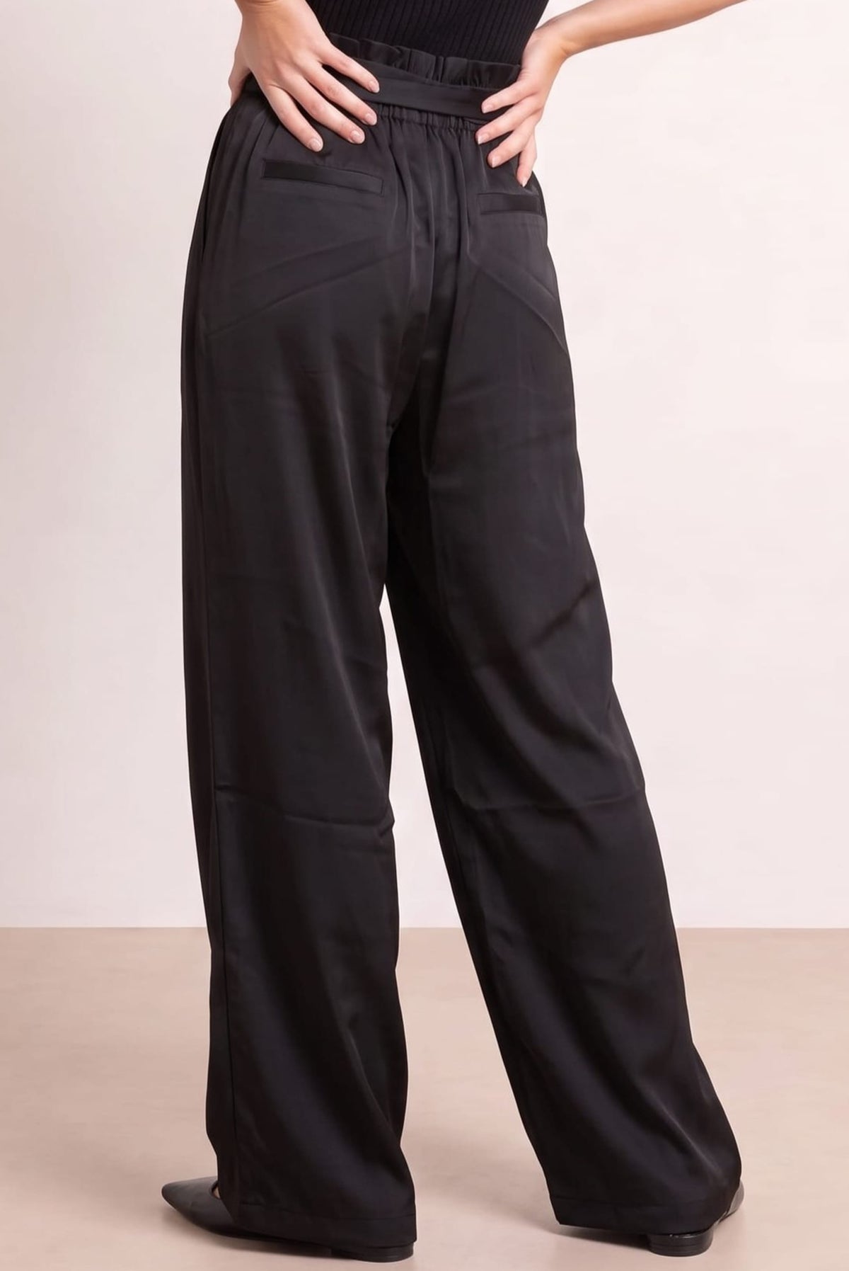 Black Tie Front Trouser