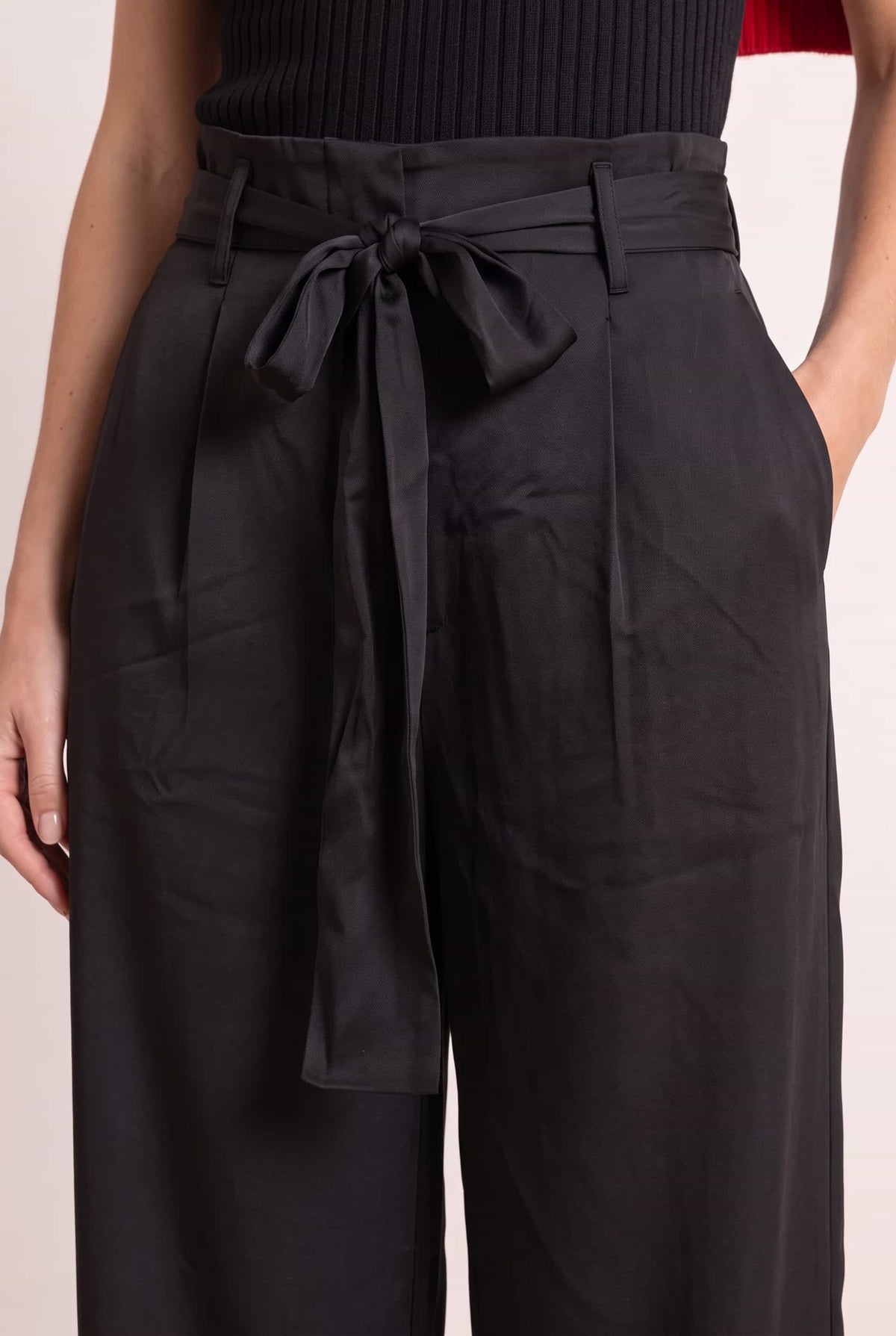 Black Tie Front Trouser