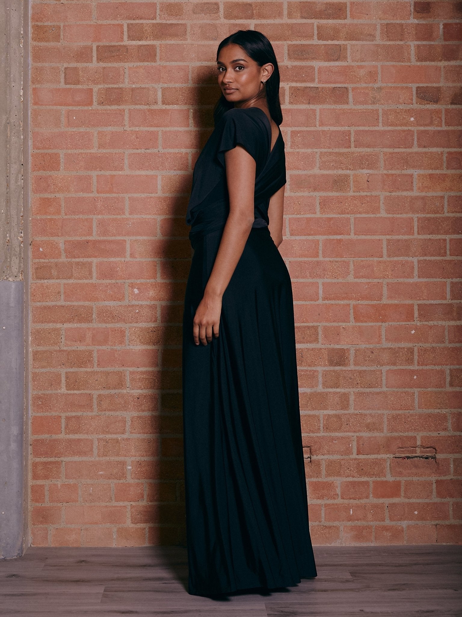 Multi-way Slinky Maxi Dress / Black Style Cheat Multi-way Slinky Maxi Dress / Black Style Cheat