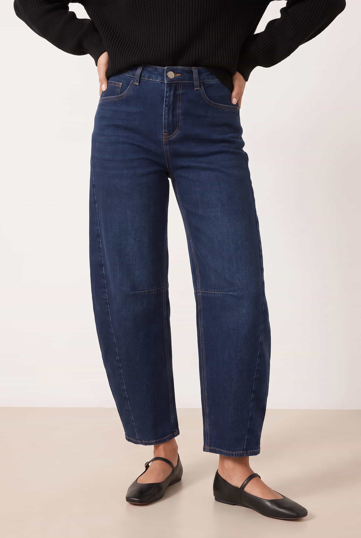Blue Mid Ankle Denim Jean