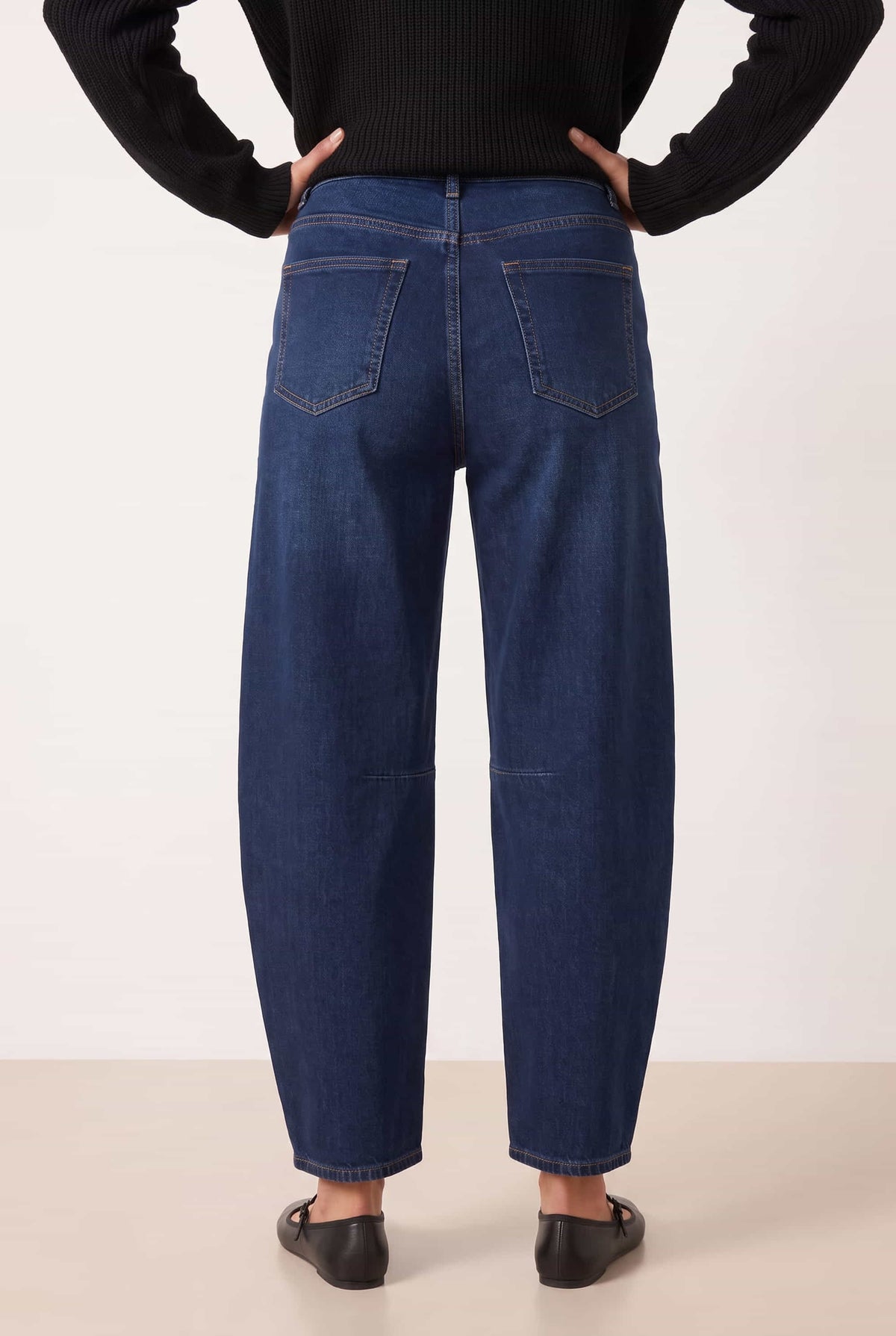Blue Mid Ankle Denim Jean