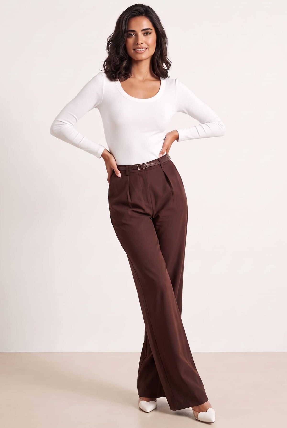 Celine Tailored Trouser Chocolate brown