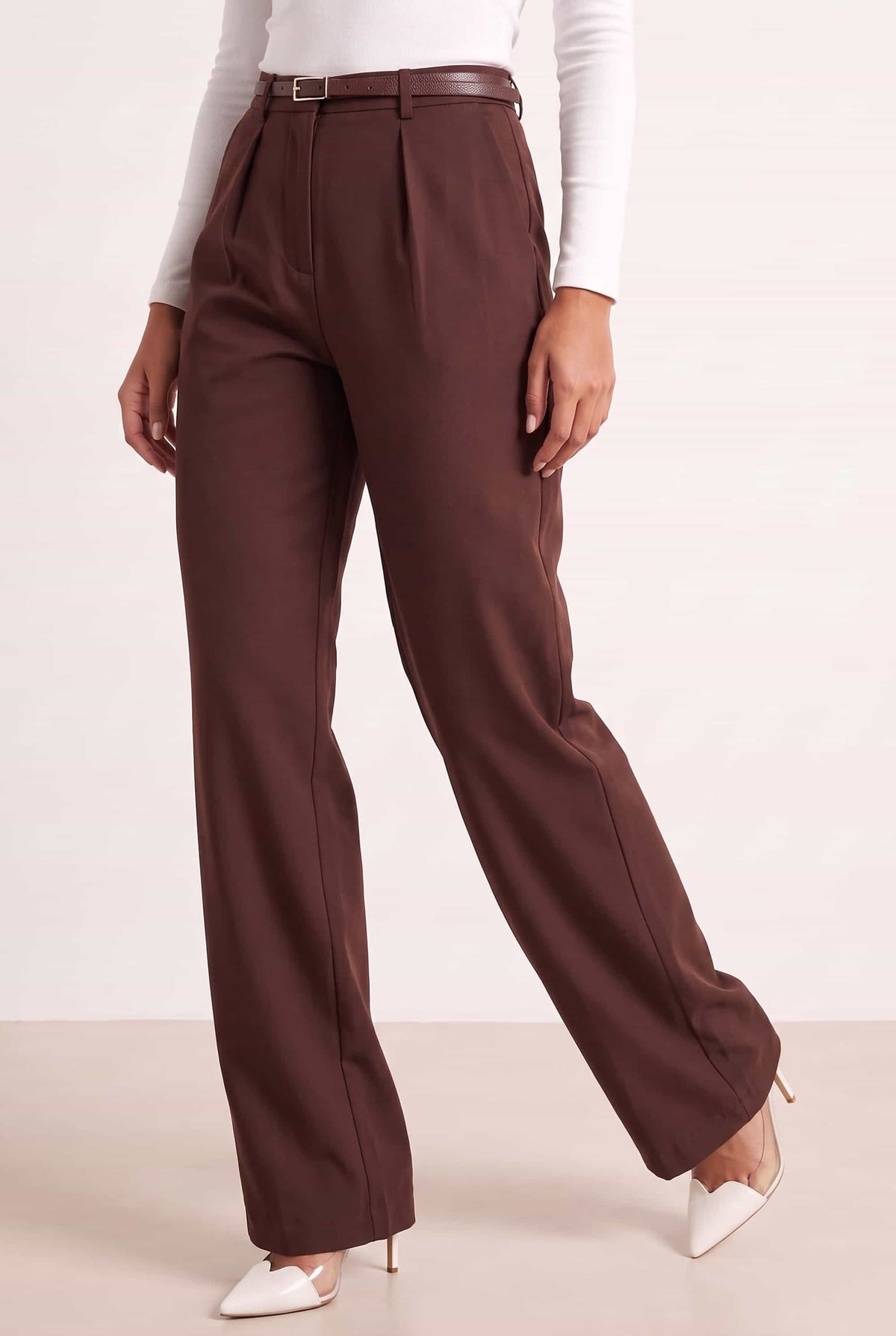 Celine Tailored Trouser Chocolate brown