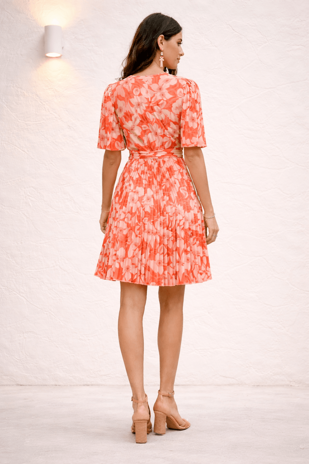 Pleat Sleeve Mini Dress - Style Cheat