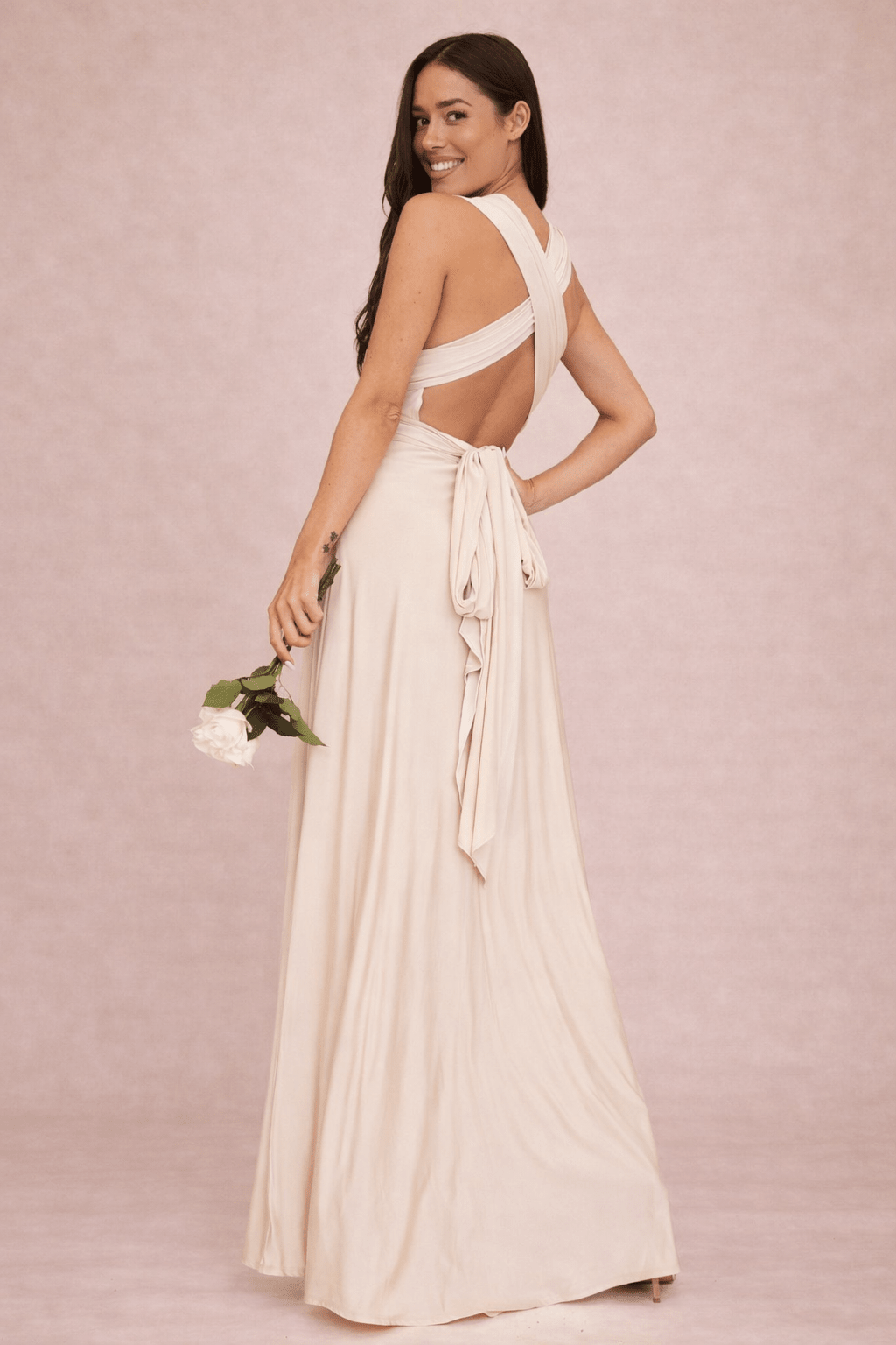 Silk Multiway Dress Infinity - Multiway Convertible Silk Dress Floor Lenght Silk Multiway Dress Infinity - Multiway Convertible Silk Dress Floor Lenght