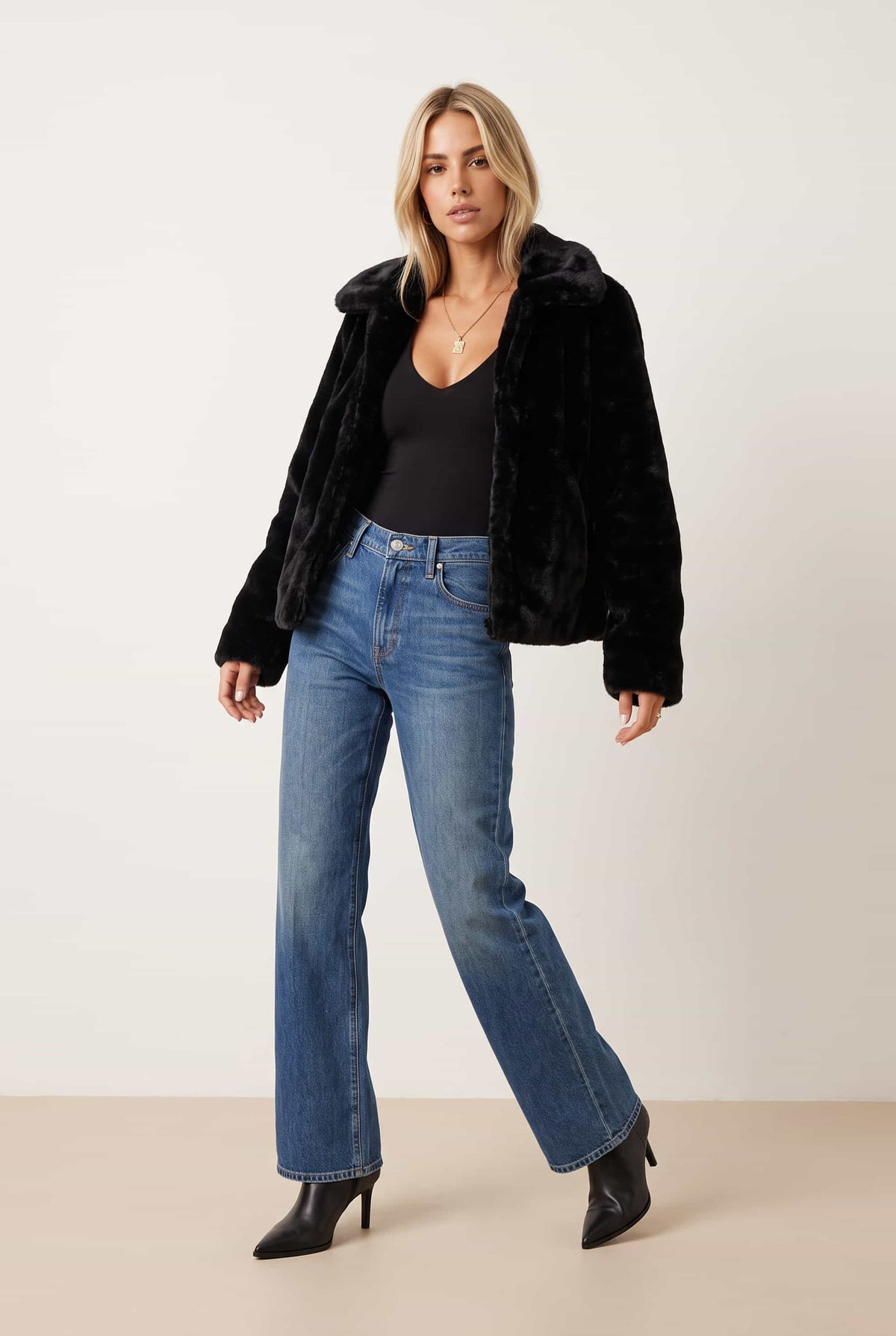 Black Fur Jacket