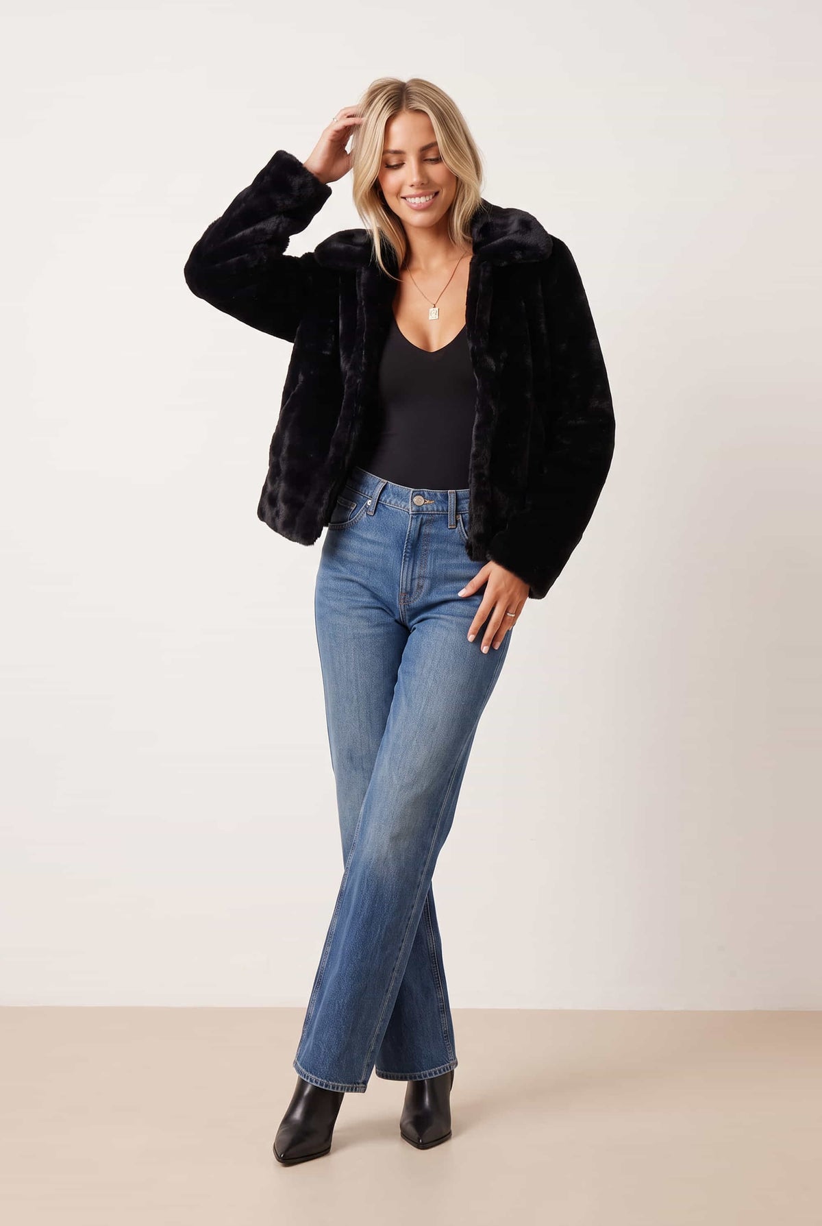 Black Fur Jacket