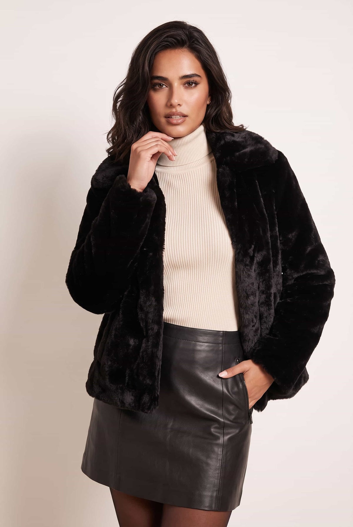 Black Fur Jacket
