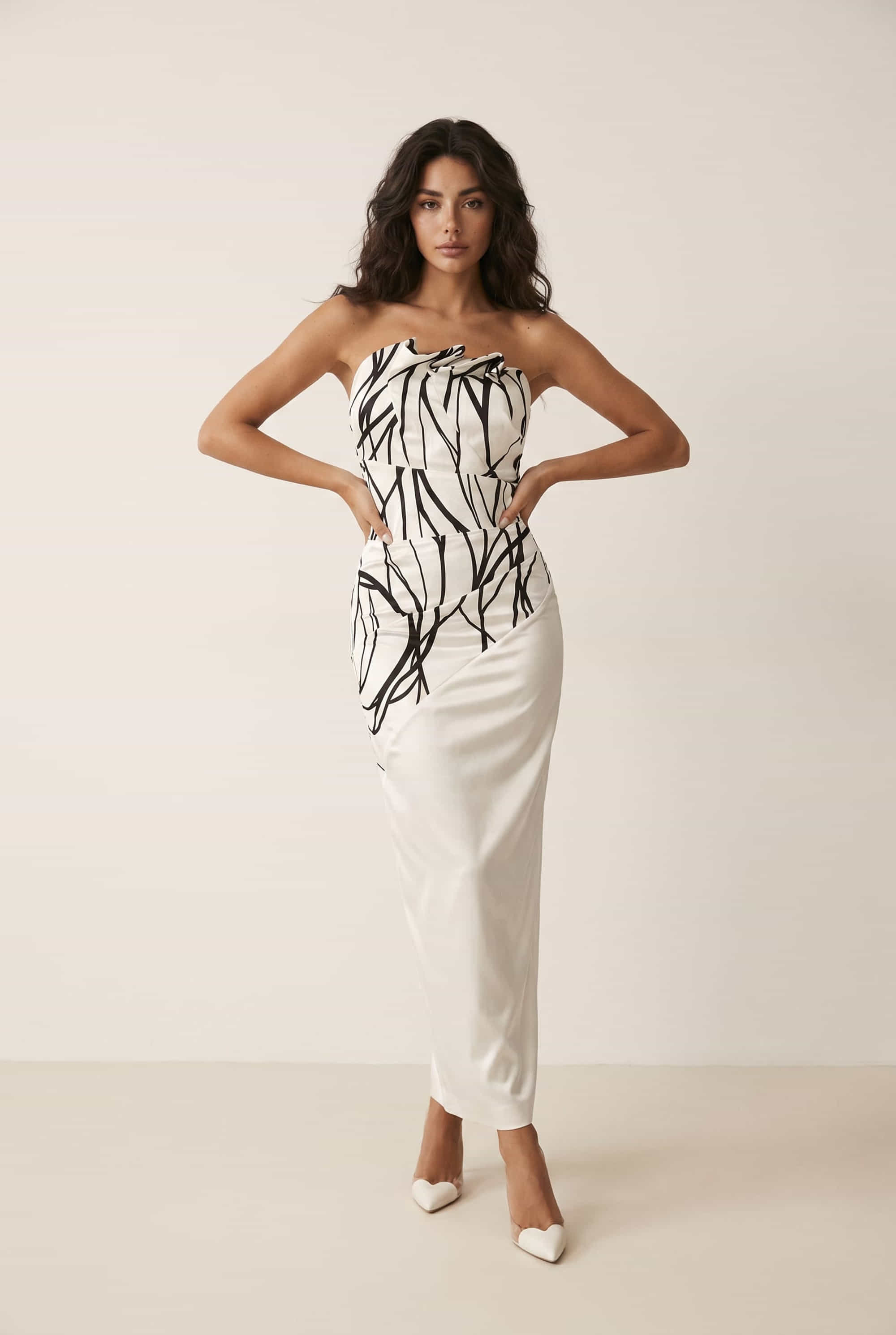 paige halter pleated belted dress Paige Cowl Halter Tiered Maxi Dress SHOP LYSS + LIN