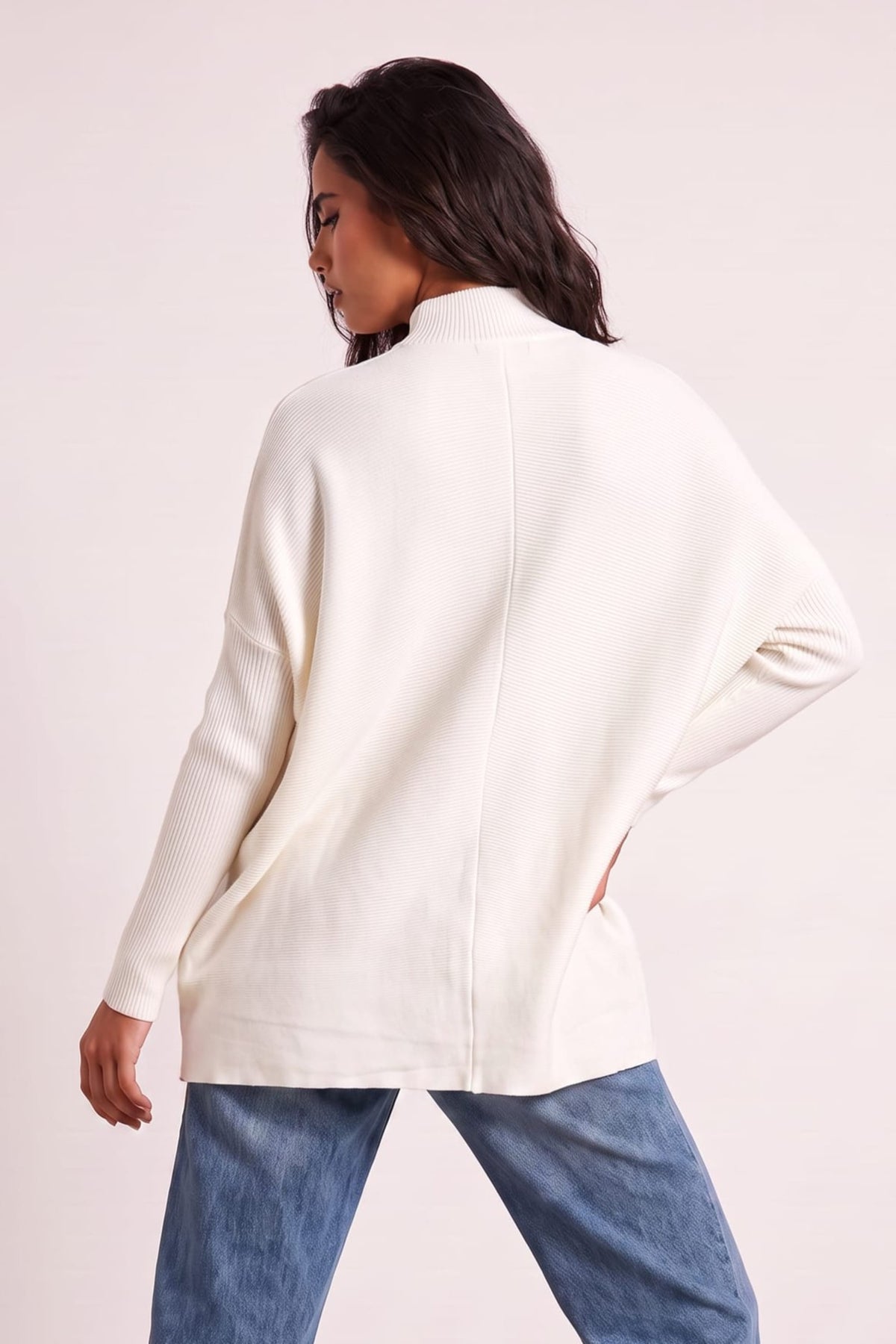 Hope Knitted High Neck Jumper / Ivory