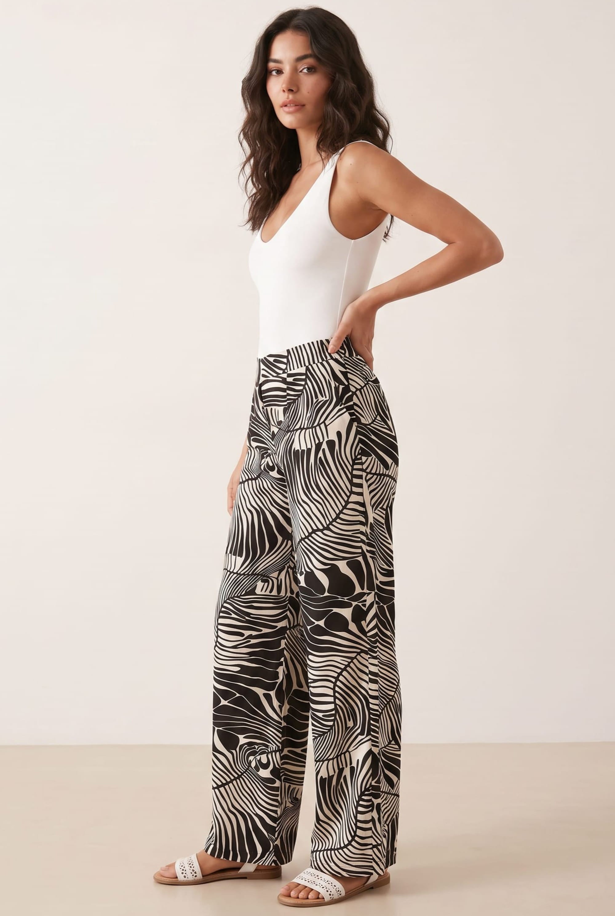 Mono Print Trouser