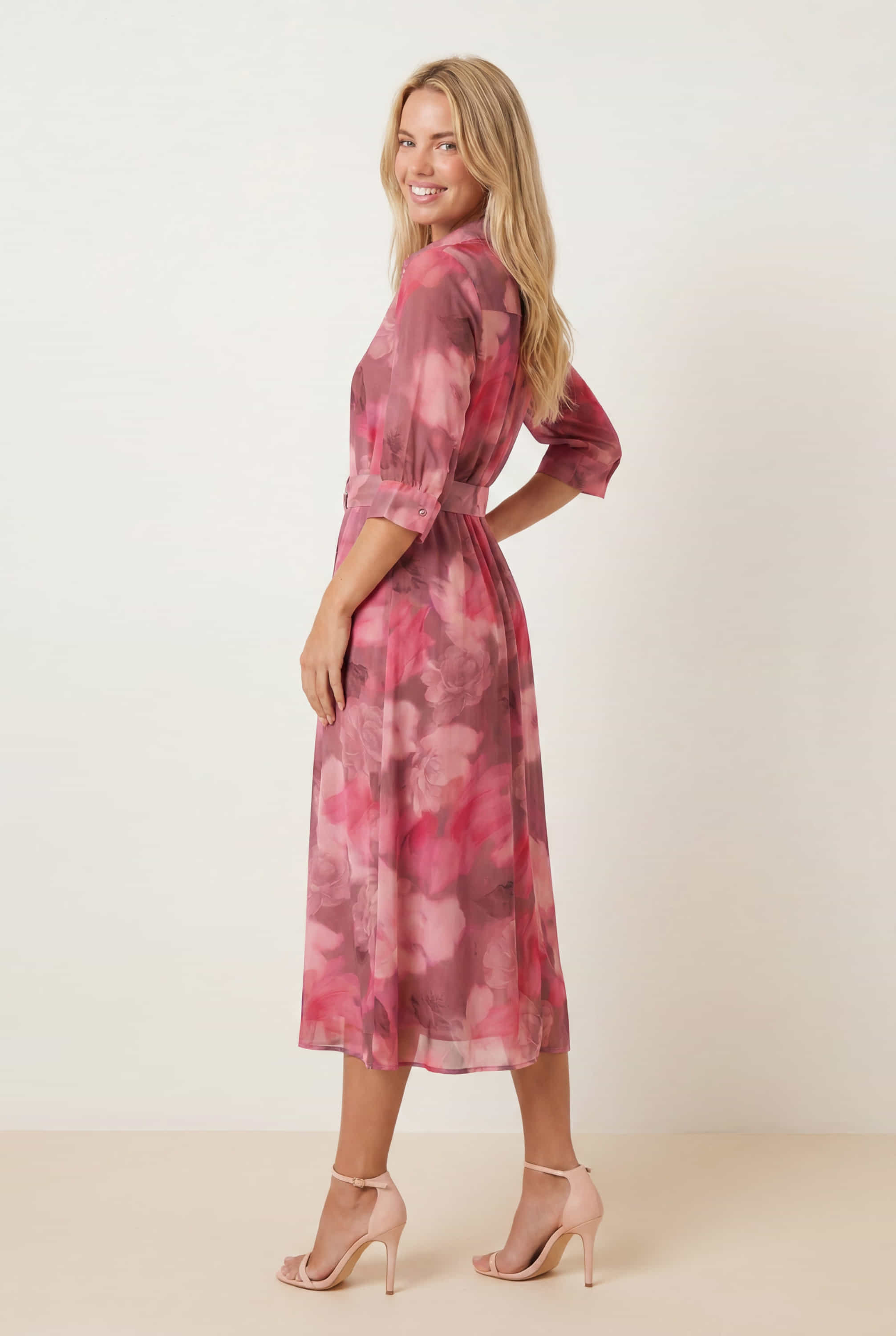 Pink Daphne Shirt Dress