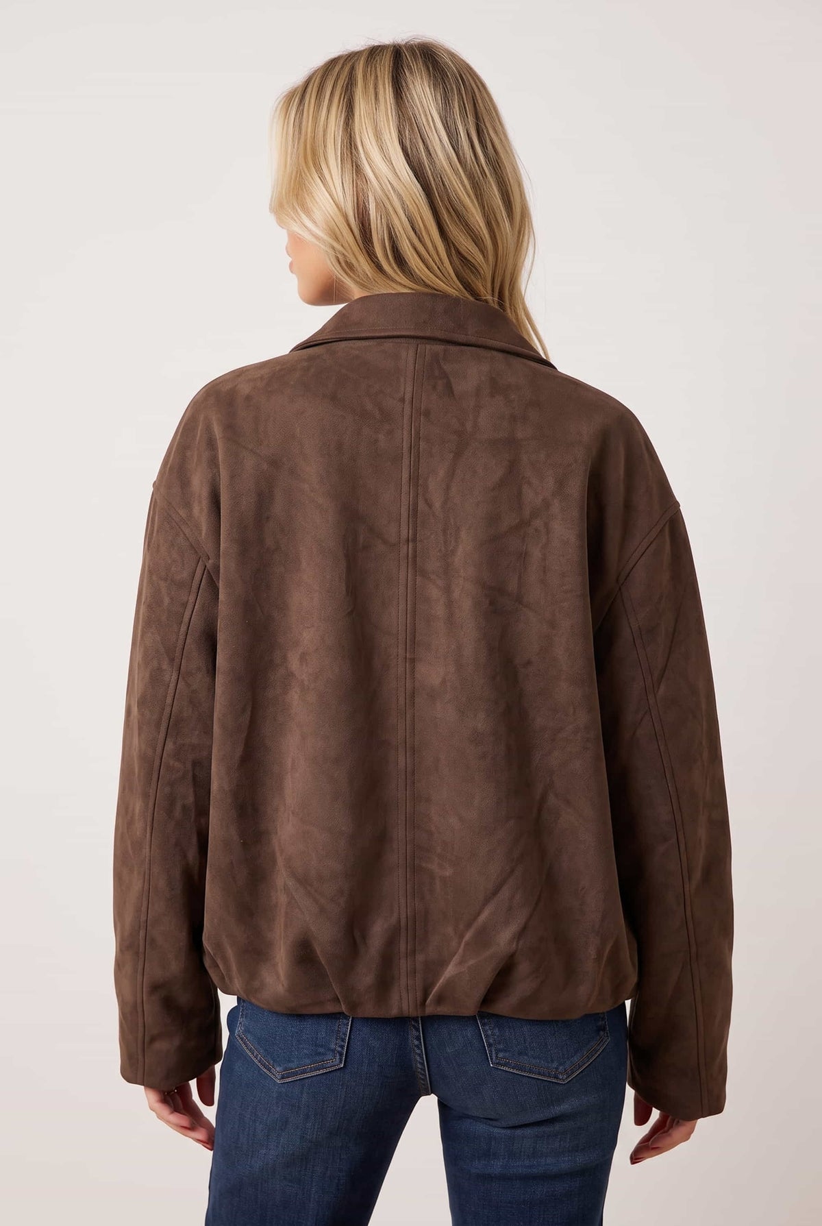 Faux Suede Jacket