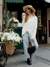 Cream High Neck Knitted Jumper | Hope Knitted Jumper / Ivory