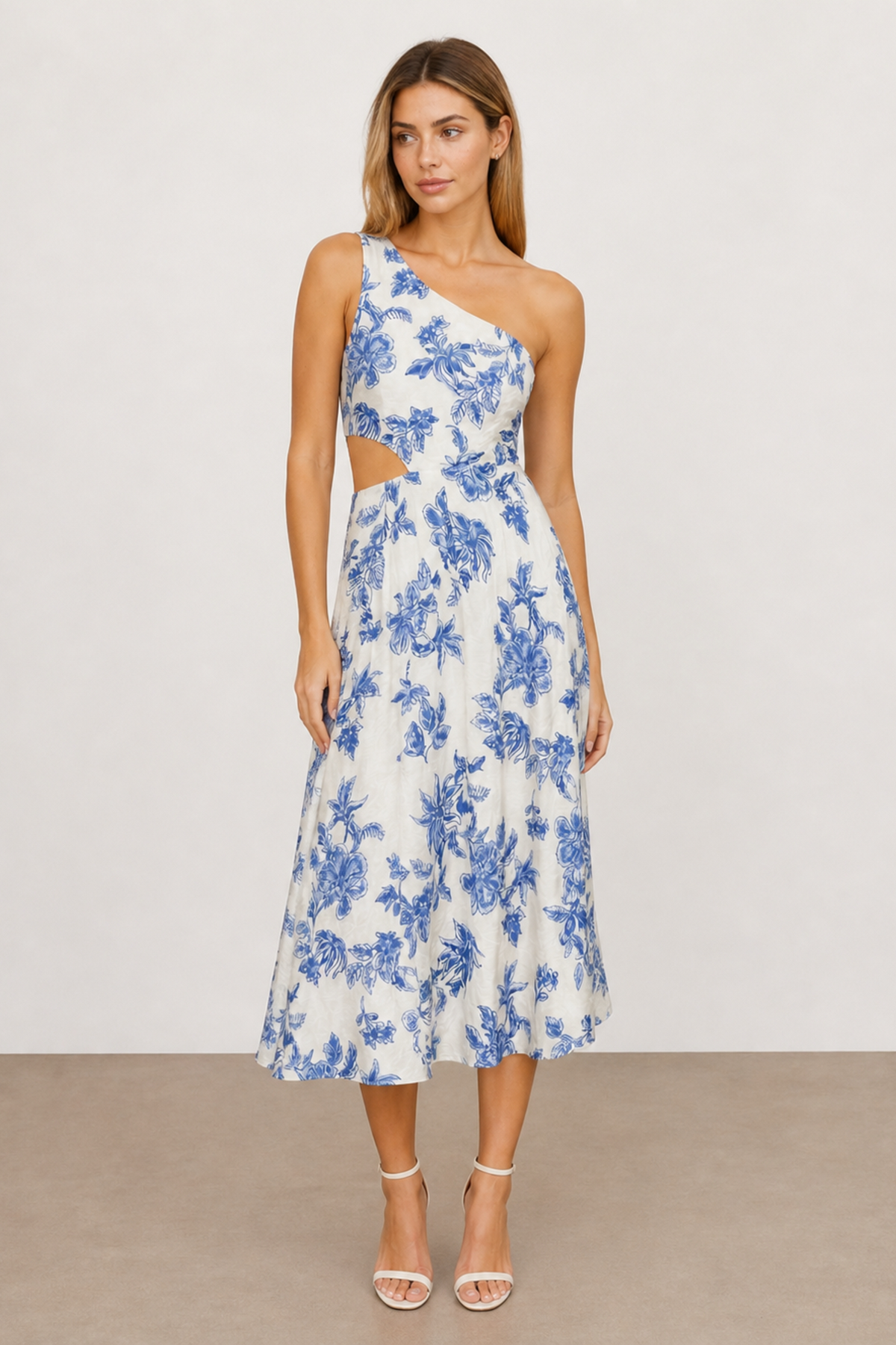 Jasmine Blue Print Dress