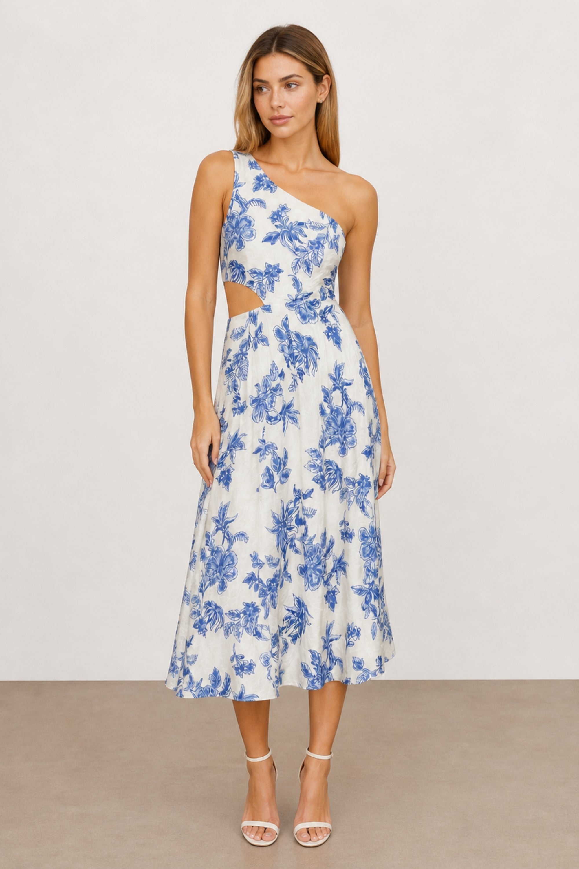 Jasmine Blue Print Dress