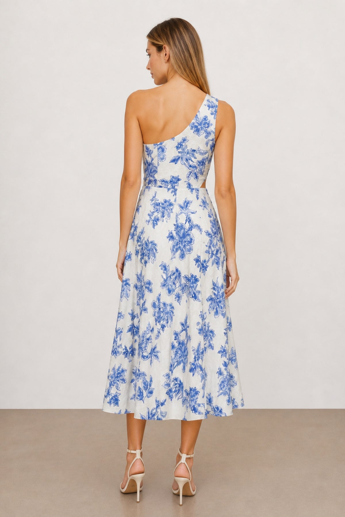 Jasmine Blue Print Dress