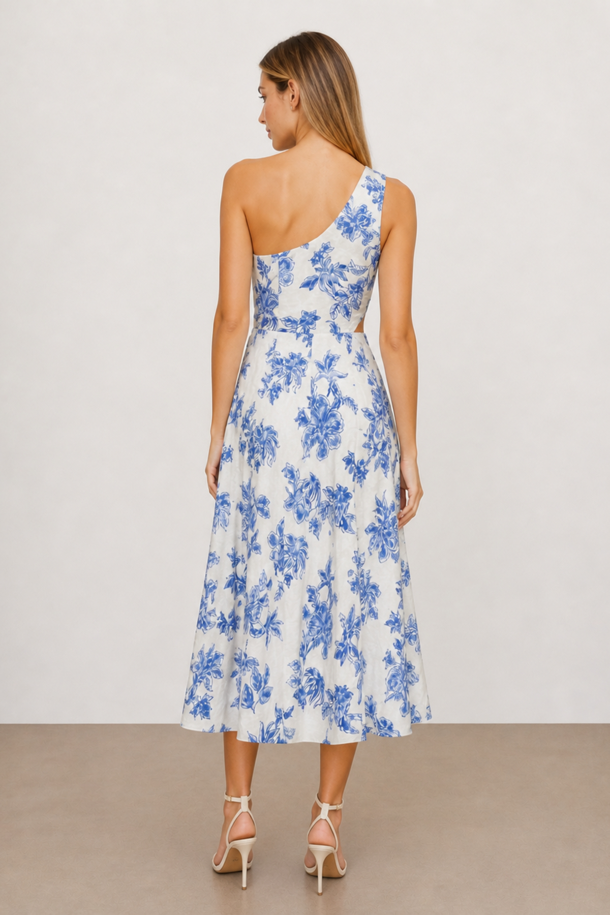 Jasmine Blue Print Dress