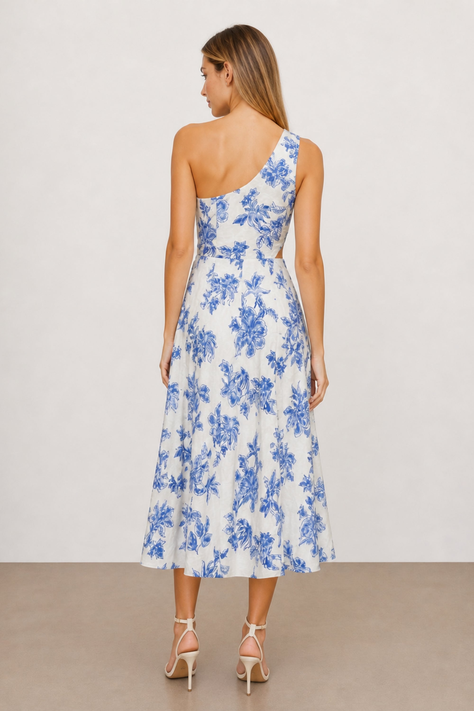 Jasmine Blue Print Dress
