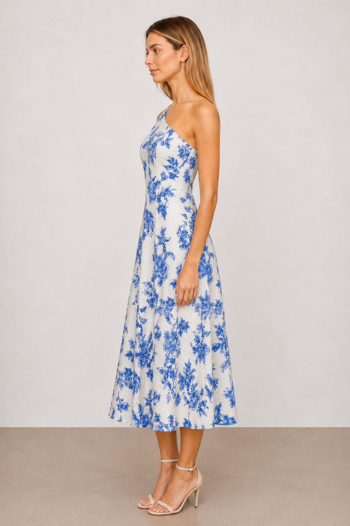 Jasmine Blue Print Dress