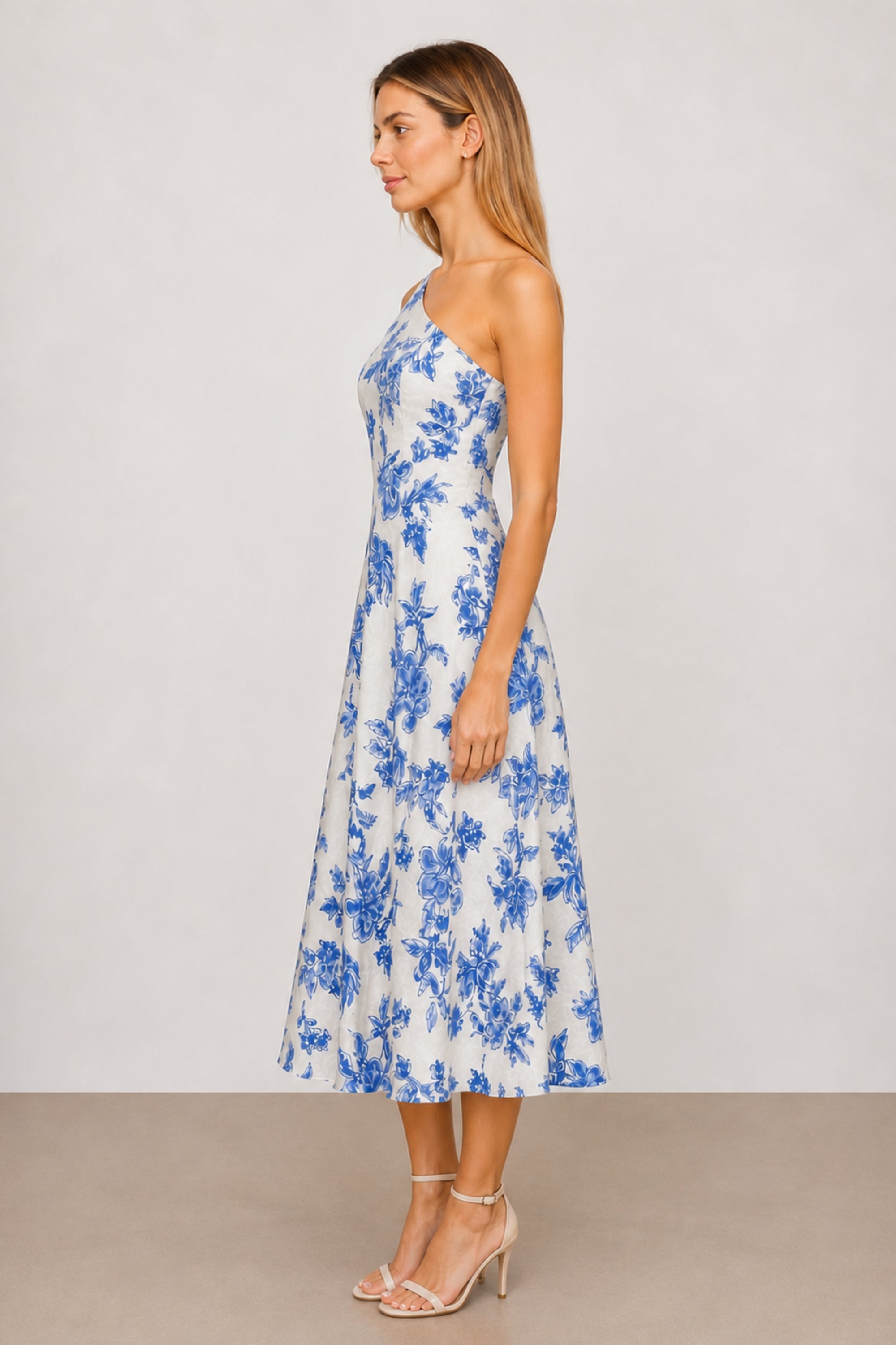 Jasmine Blue Print Dress